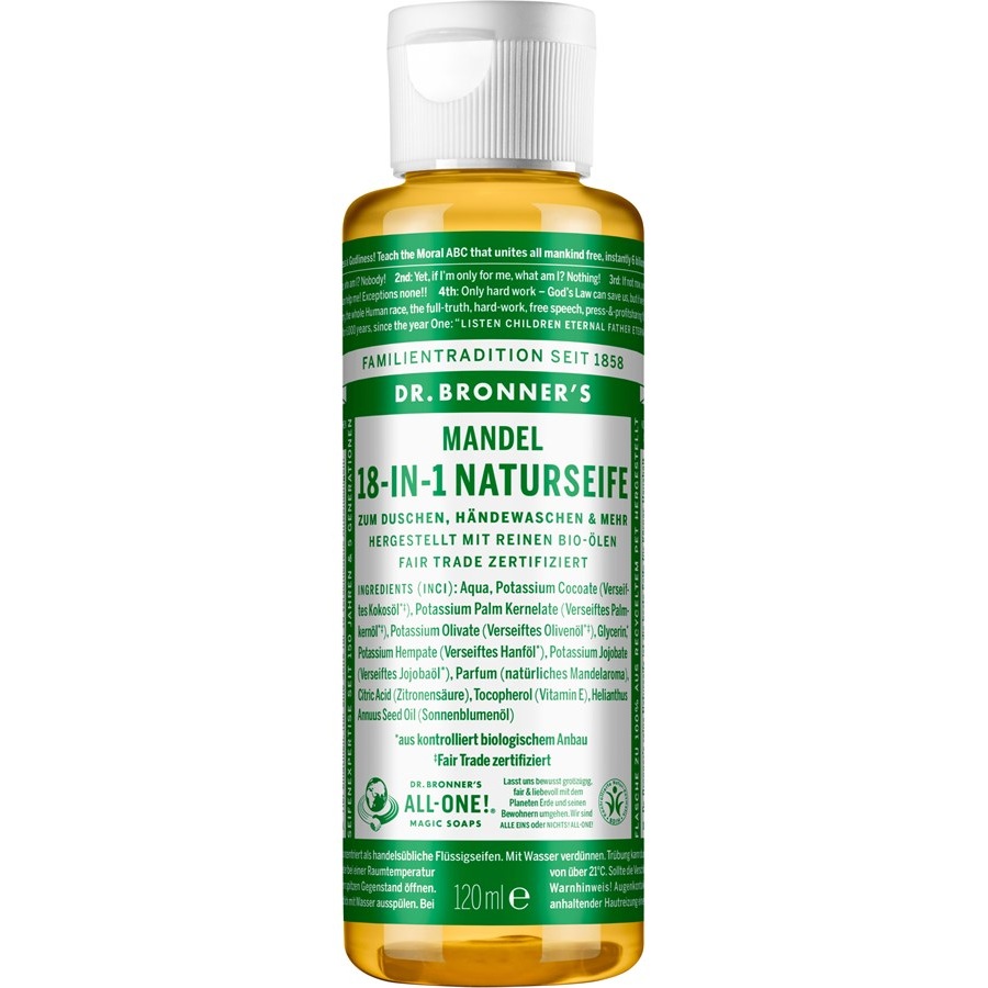 Dr. Bronner's Mydła w płynie Naturalne mydło migdałowe 18 w 1