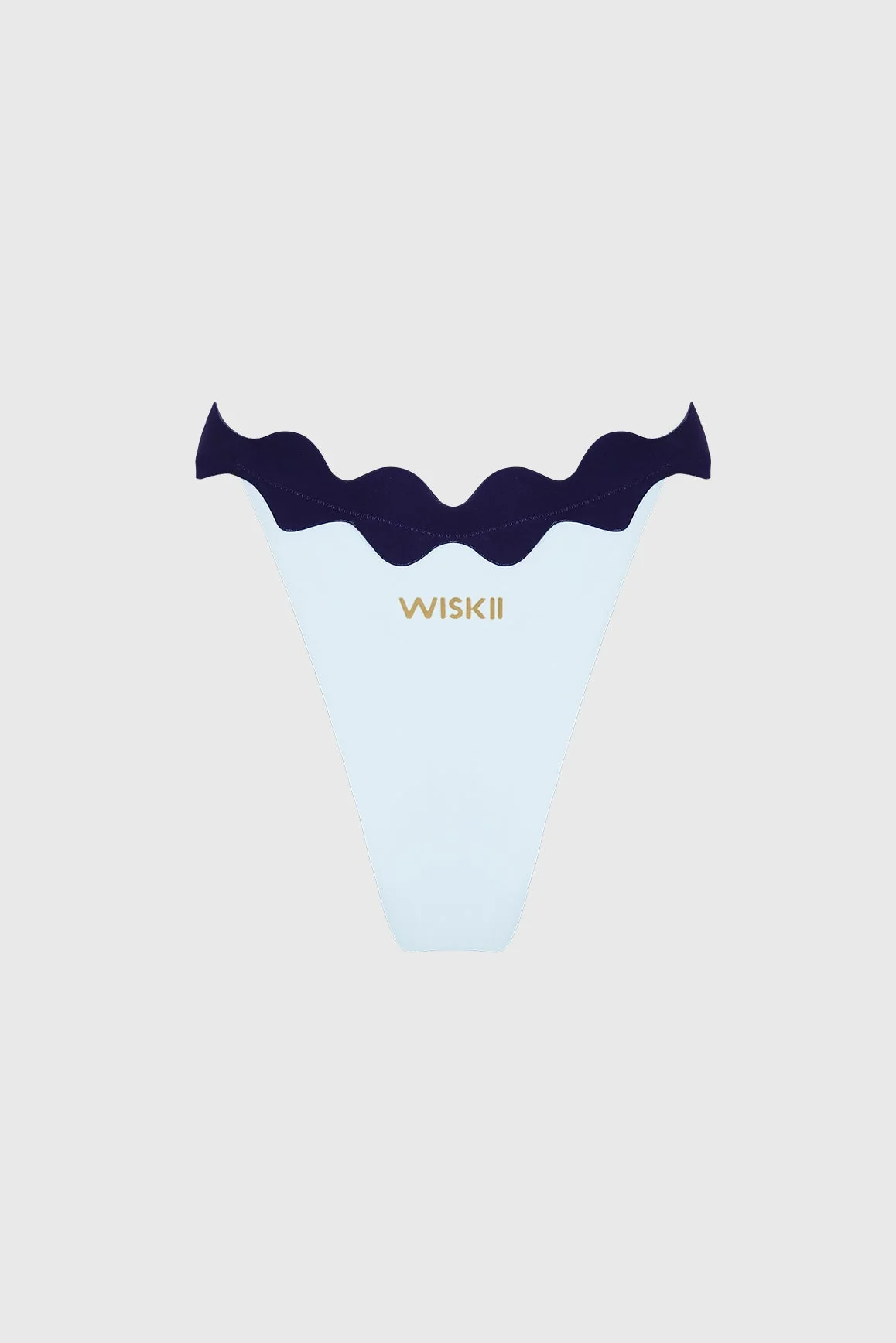 Riviera Scallop Contrast Bikini Bottom
