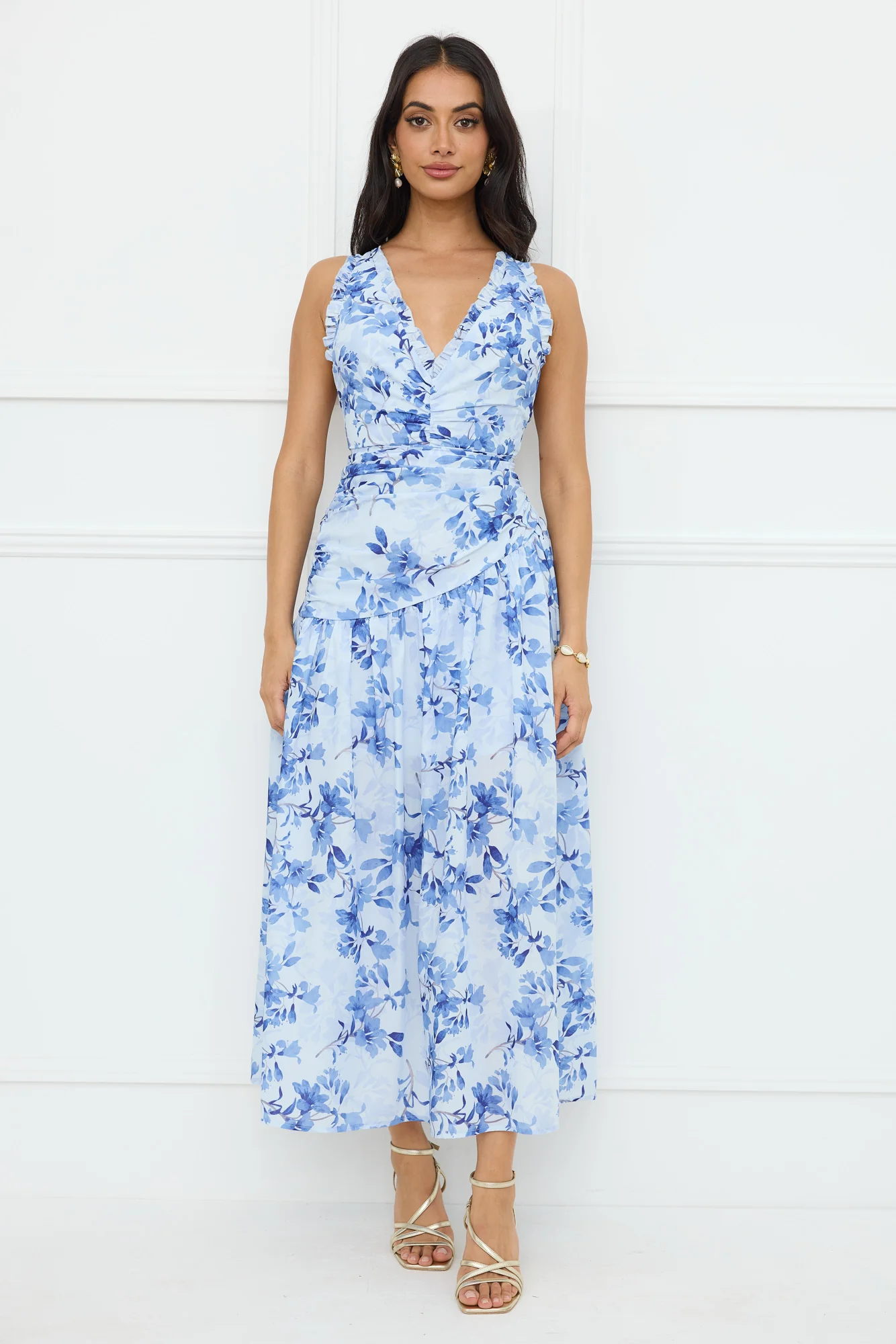 Deep Dive Maxi Dress Blue