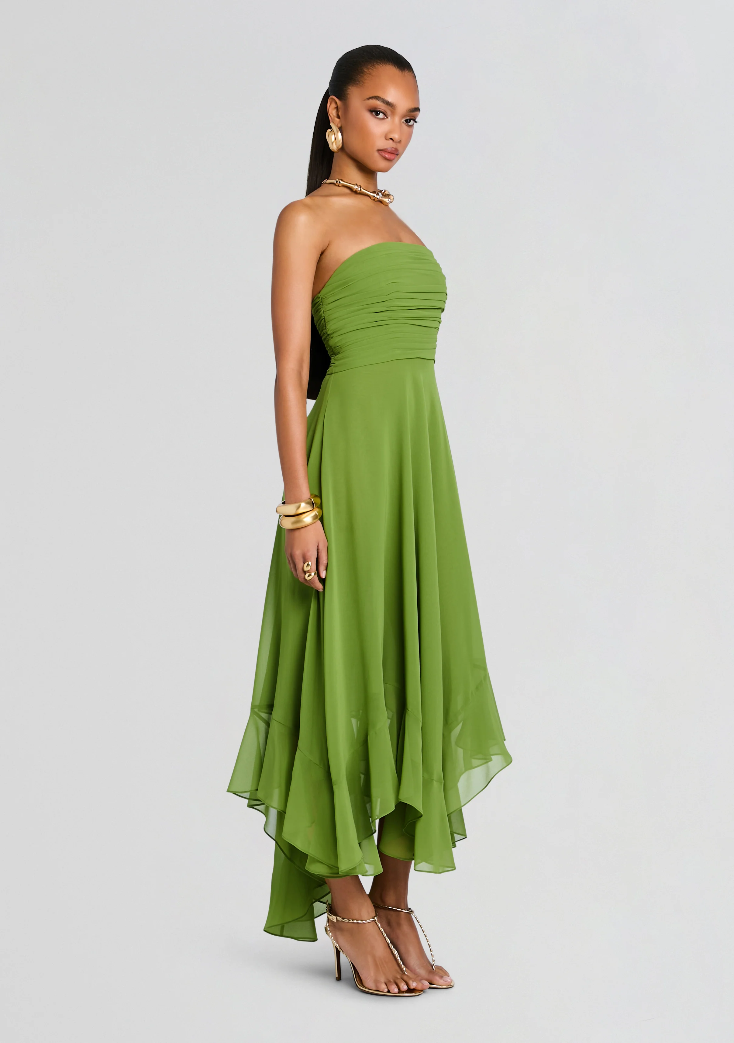 Louisa Chiffon Dress - luluinthesky