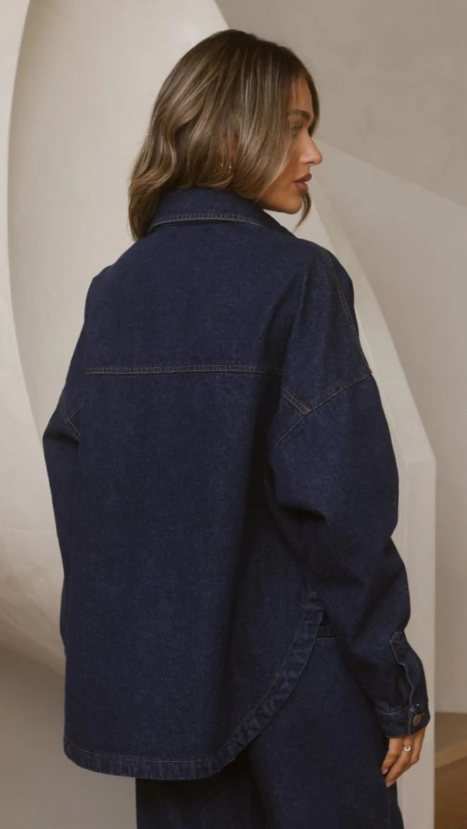 Zina Denim Jacket - Dark Blue
