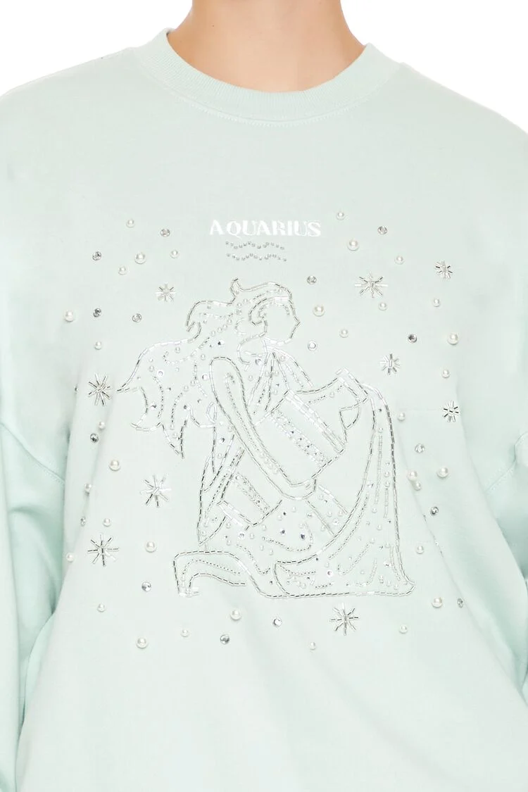 Beaded Aquarius Pullover