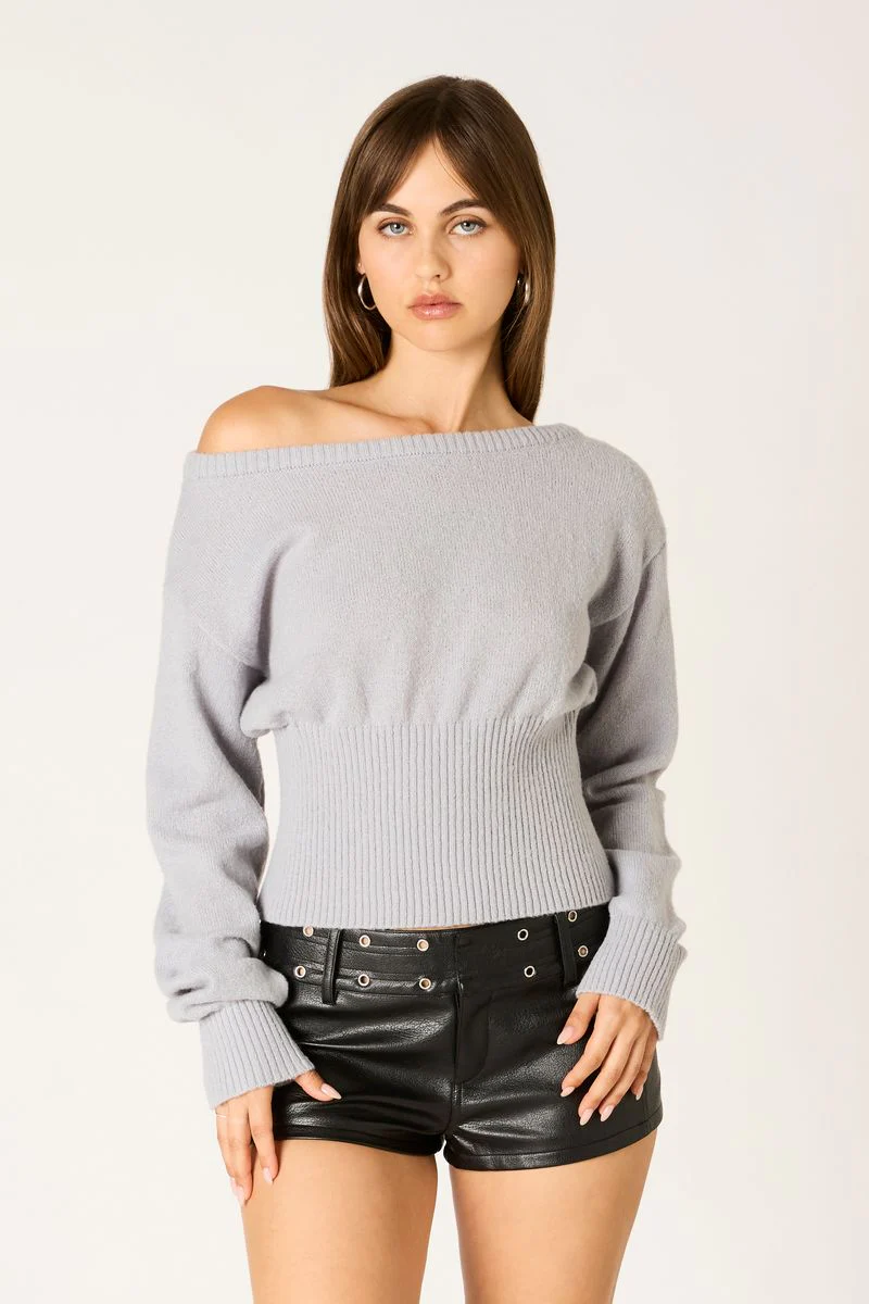 Off-Shoulder Sweater Top