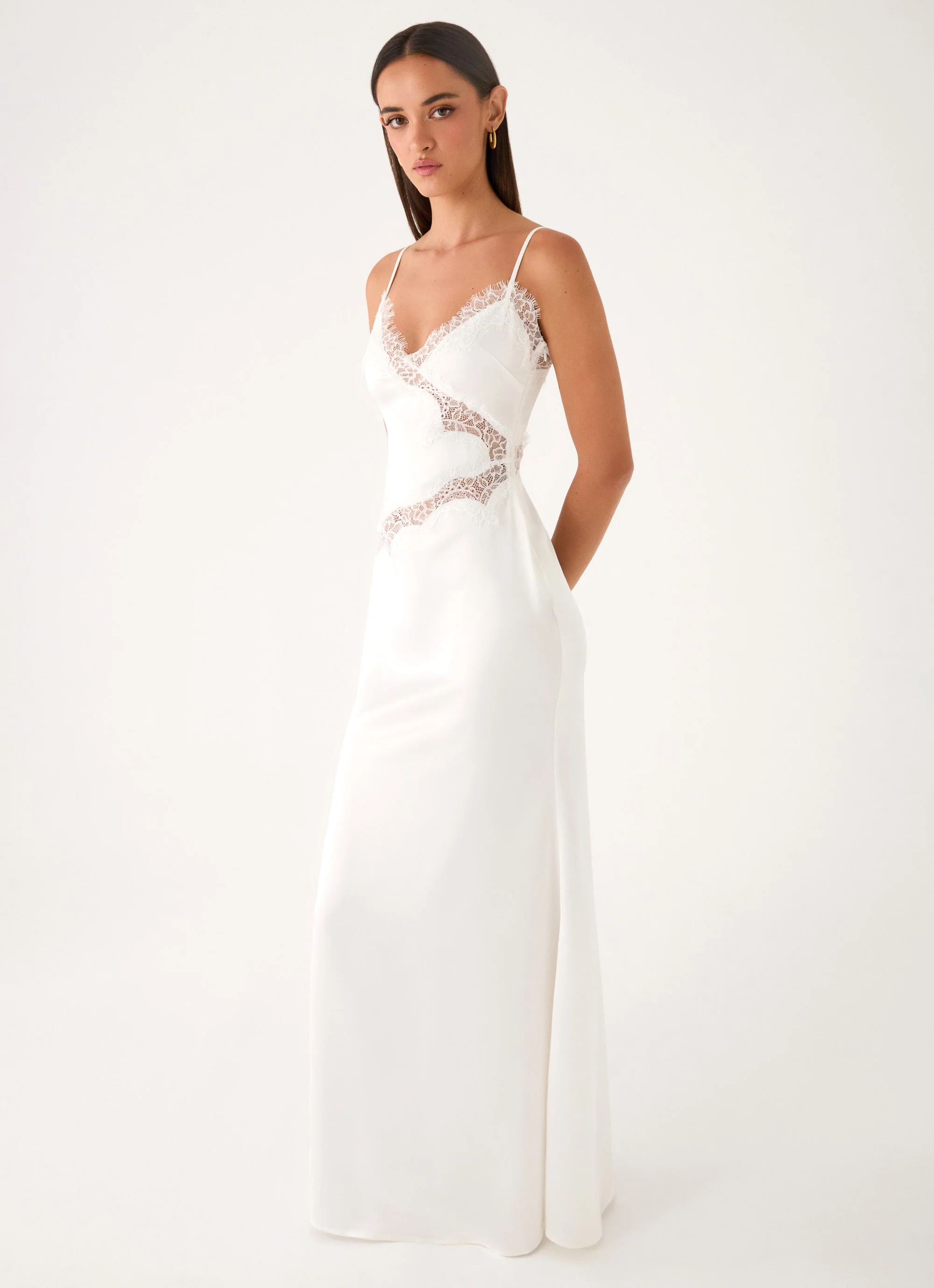 Velisse Maxi Dress - White - luluinthesky