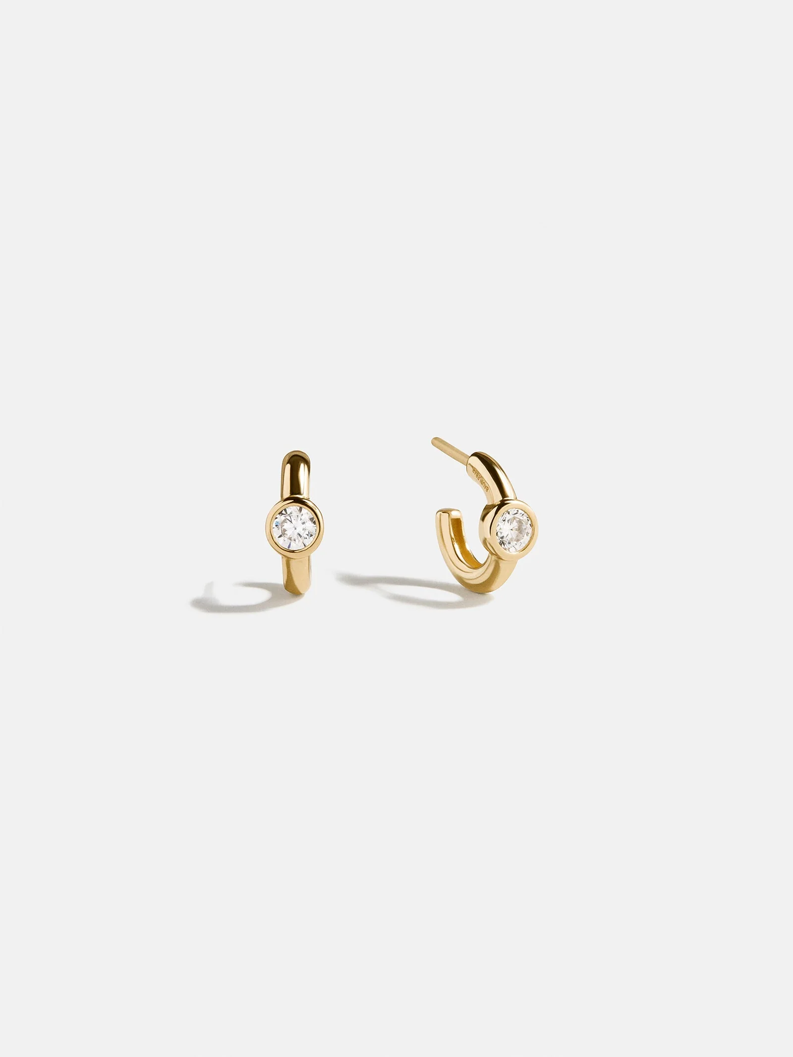Dawn 14K Gold Earrings - Gold/Pavé