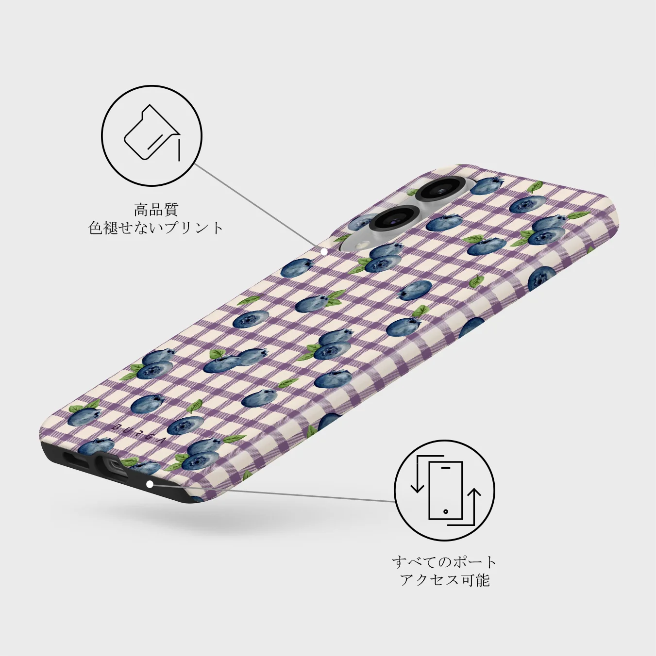 Blueberry Muffin - Samsung Galaxy S25 Edge ケース