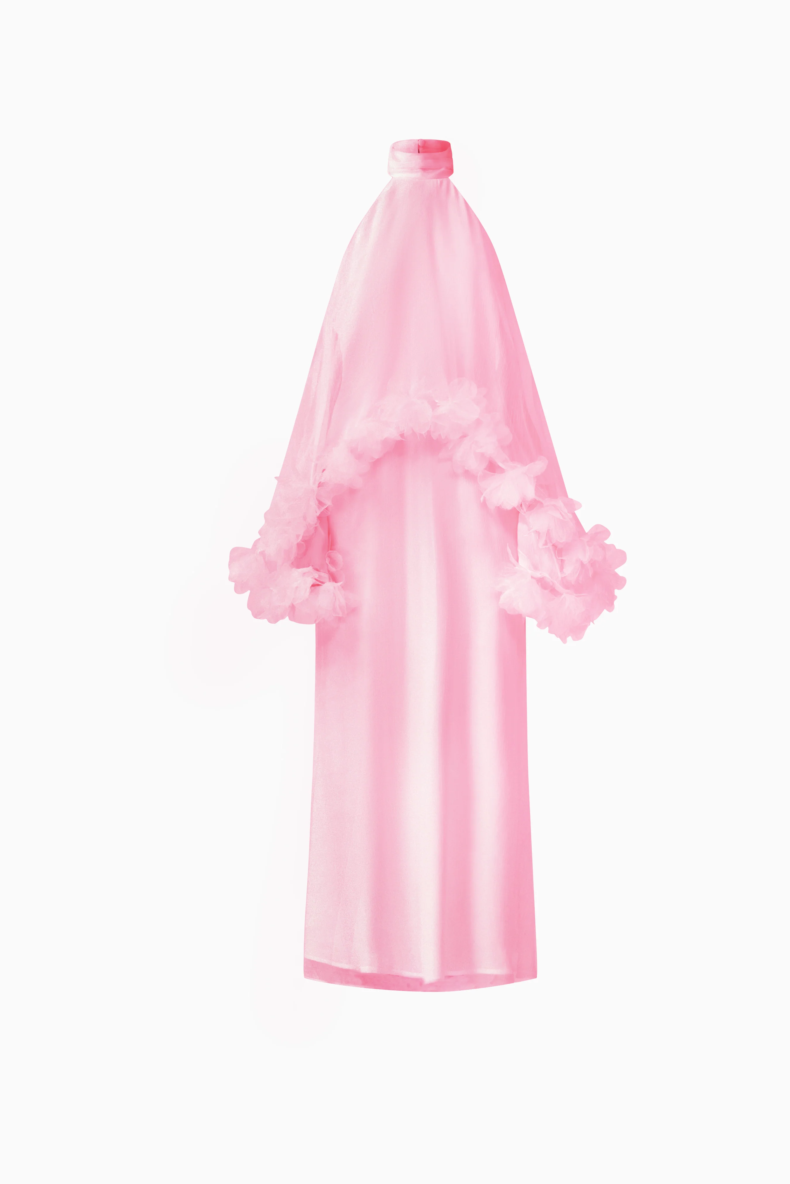 Poppy Cape Gown in Pink