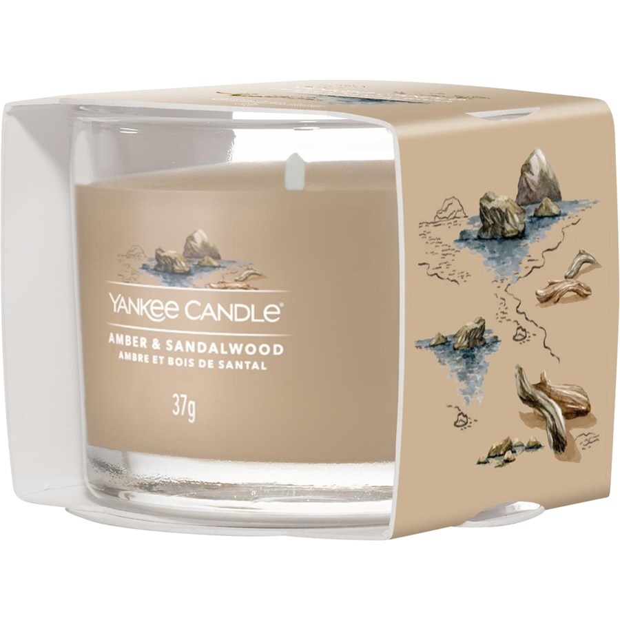 Yankee Candle Świeca wotywna w szkle Amber & Sandalwood