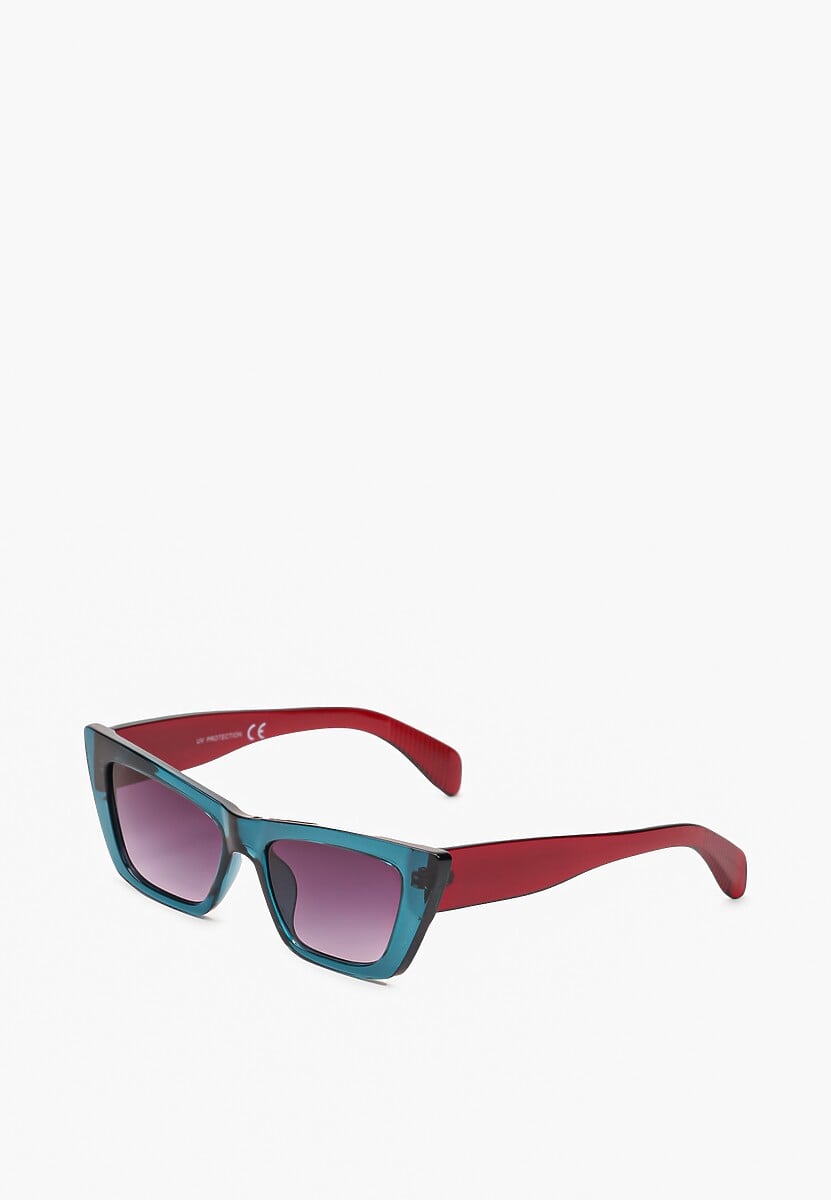 Beżowe Eleganckie Okulary Przeciwsłoneczne Cat Eye Firsa