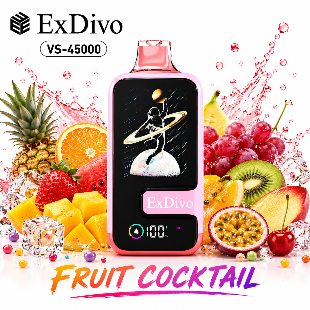 FRUIT COCKTAIL - ExDivo SPACE 45K Disposable Vape