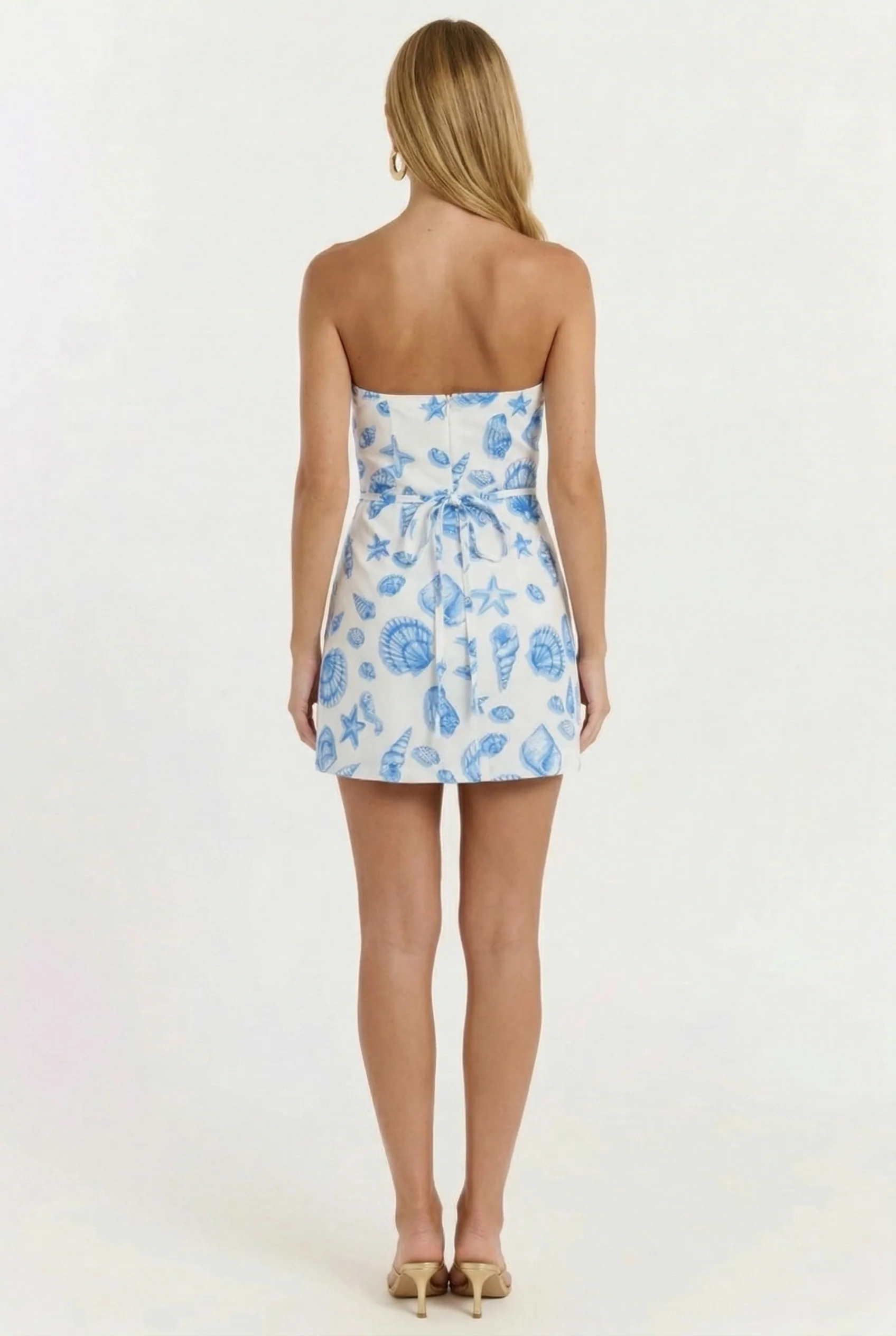 Collected Shells Linen Mini Dress