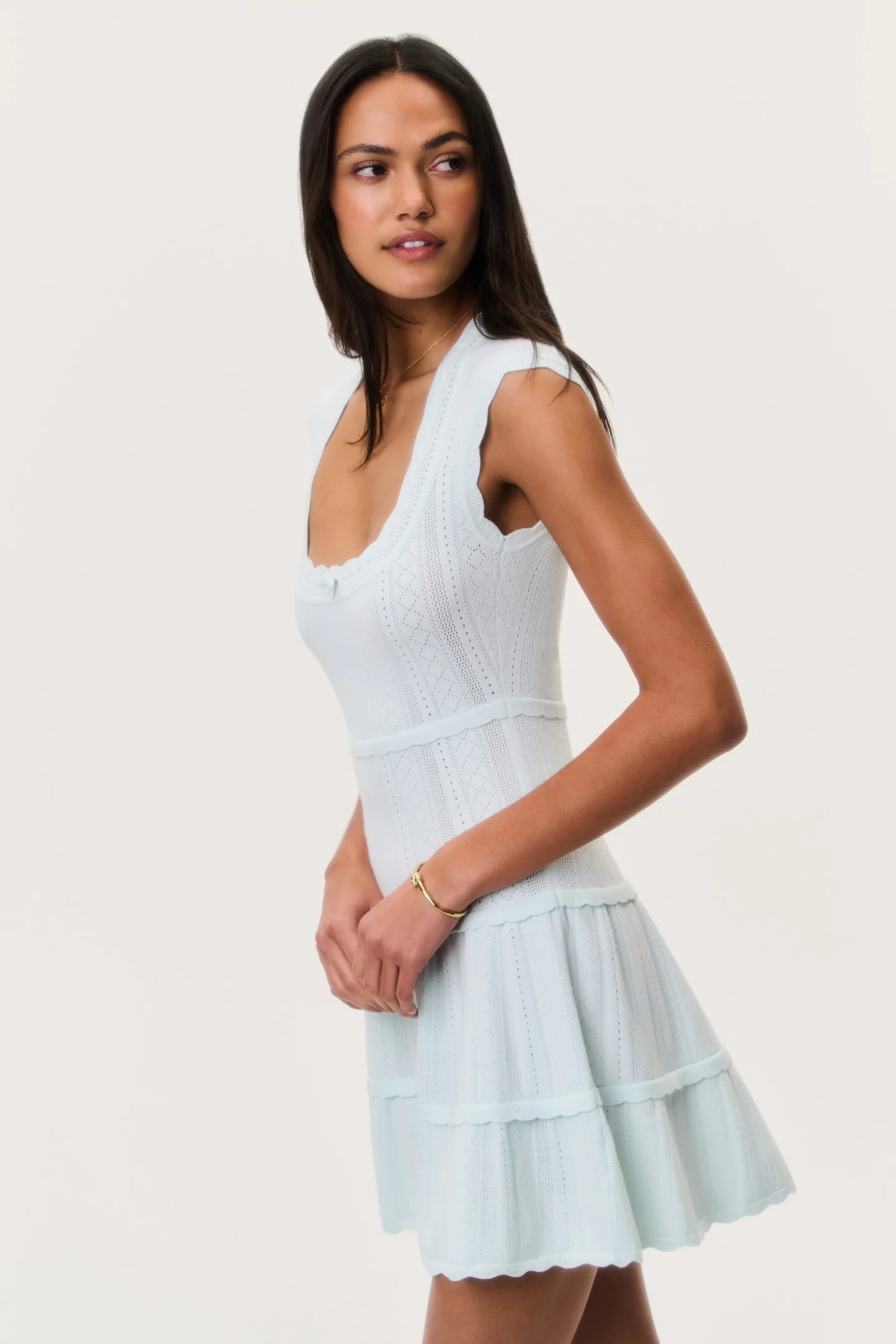 Laighton Stretch Pointelle Mini Dress