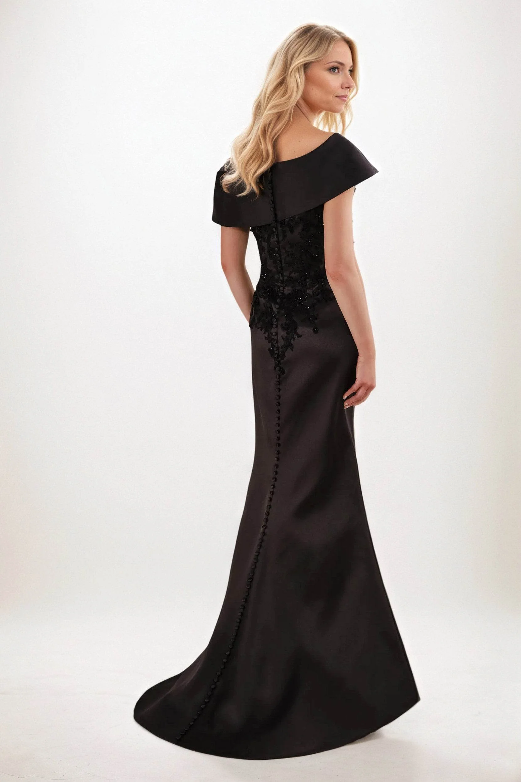 Trumpet-Mermaid Maxi Satin Mother of the Bride Dresses CM0398
