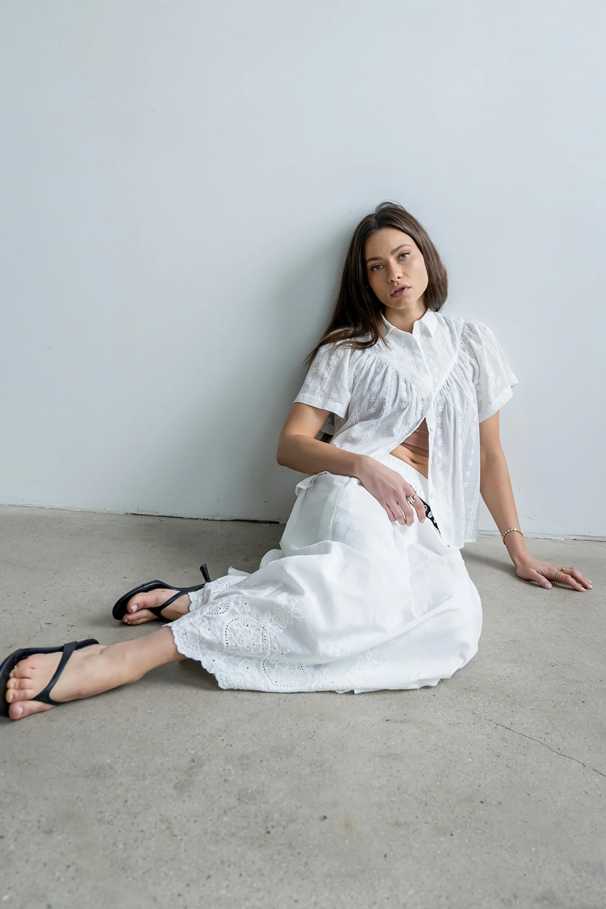 Tina Sheer Button Up