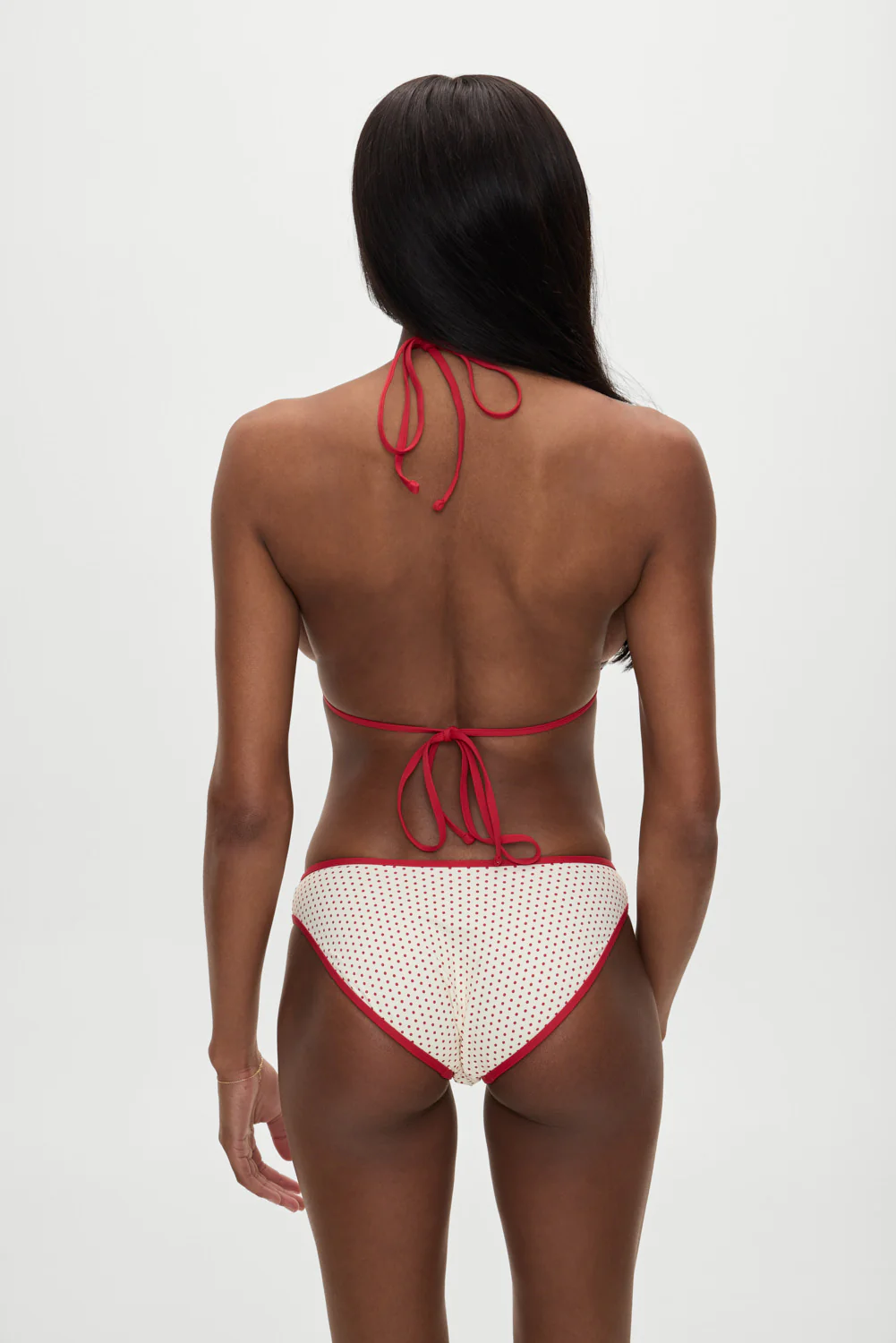 x BELLA HADID Catalina Bikini Bottom - Strawberry Polka Dot