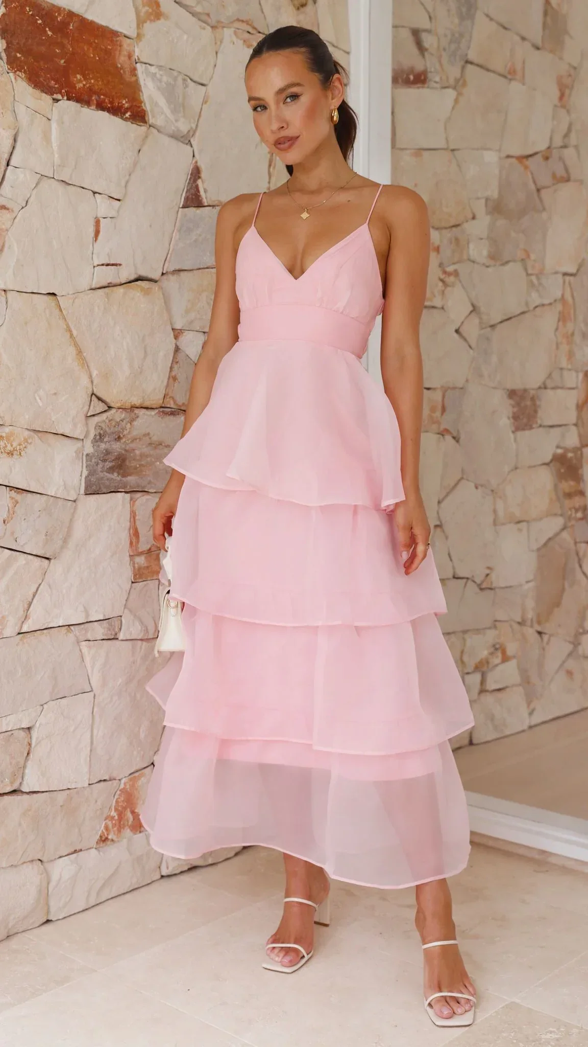 Shayla Maxi Dress - Pink - luluinthesky