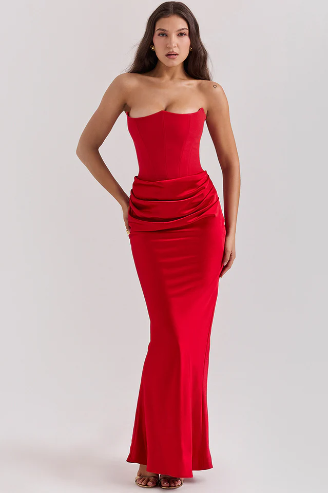 Persephone Off Shoulder Bustier Dress