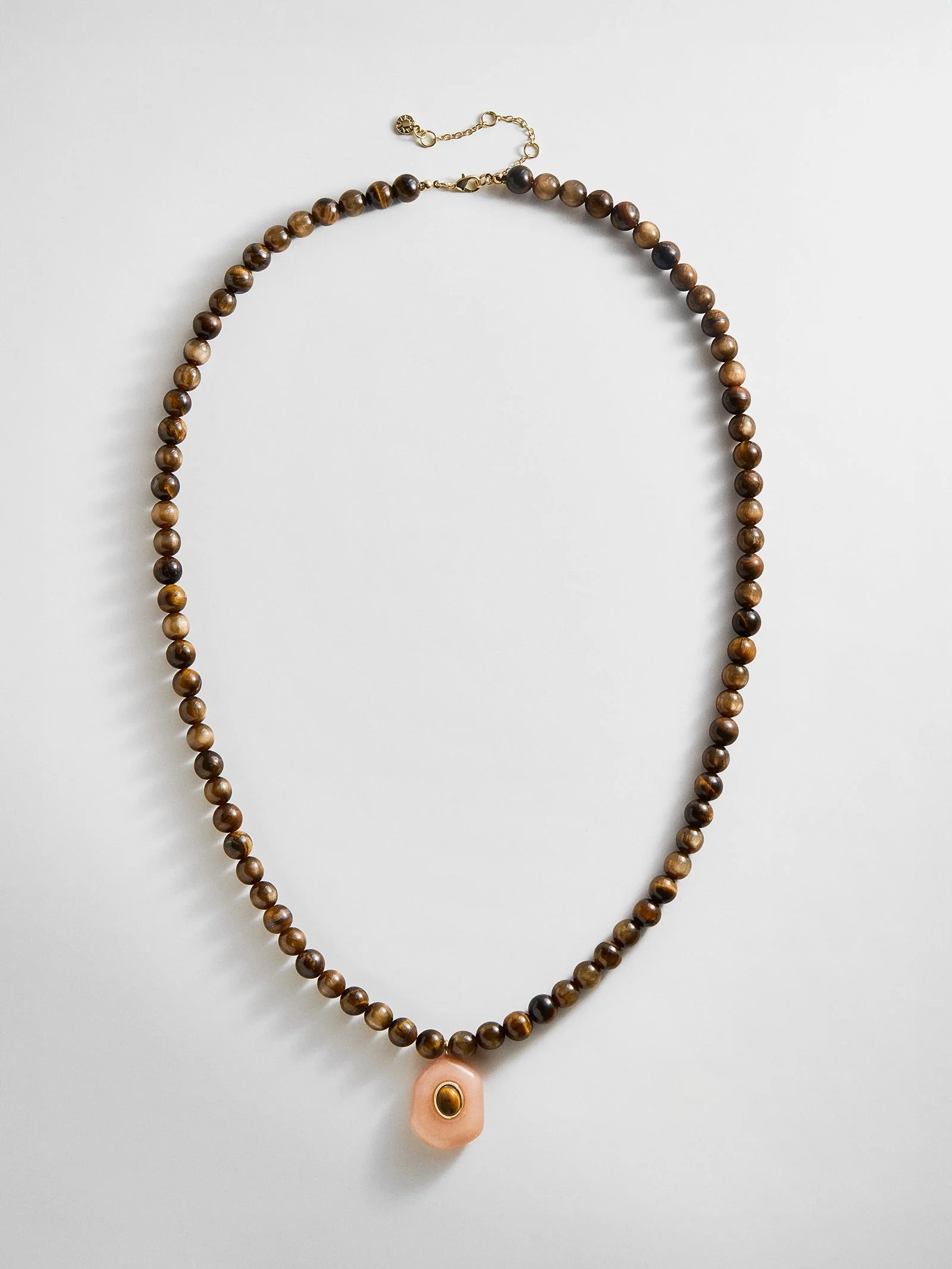 Janelle Semi-Precious Necklace - Tiger's Eye