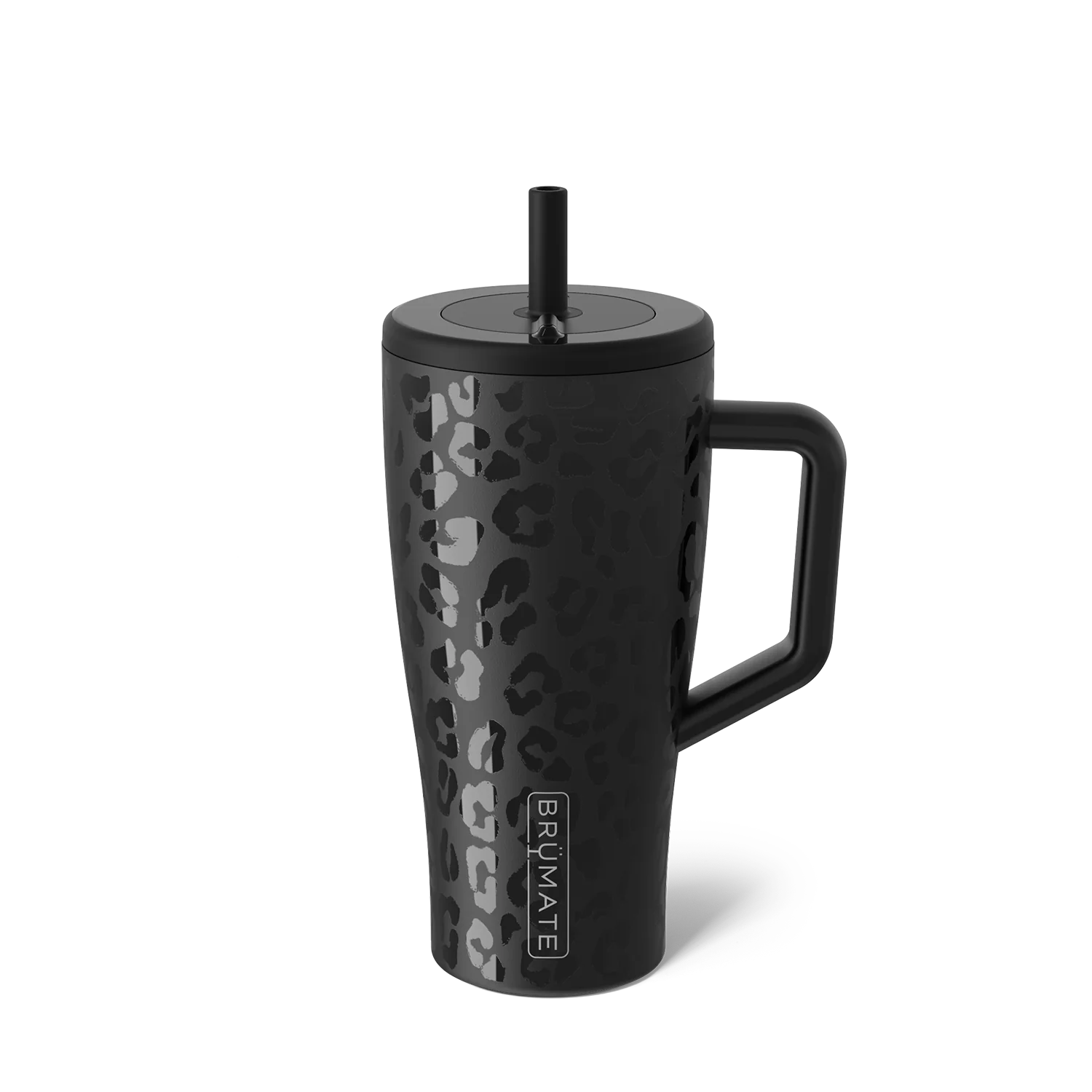 Black Leopard Print Insulated Mug Era 30oz