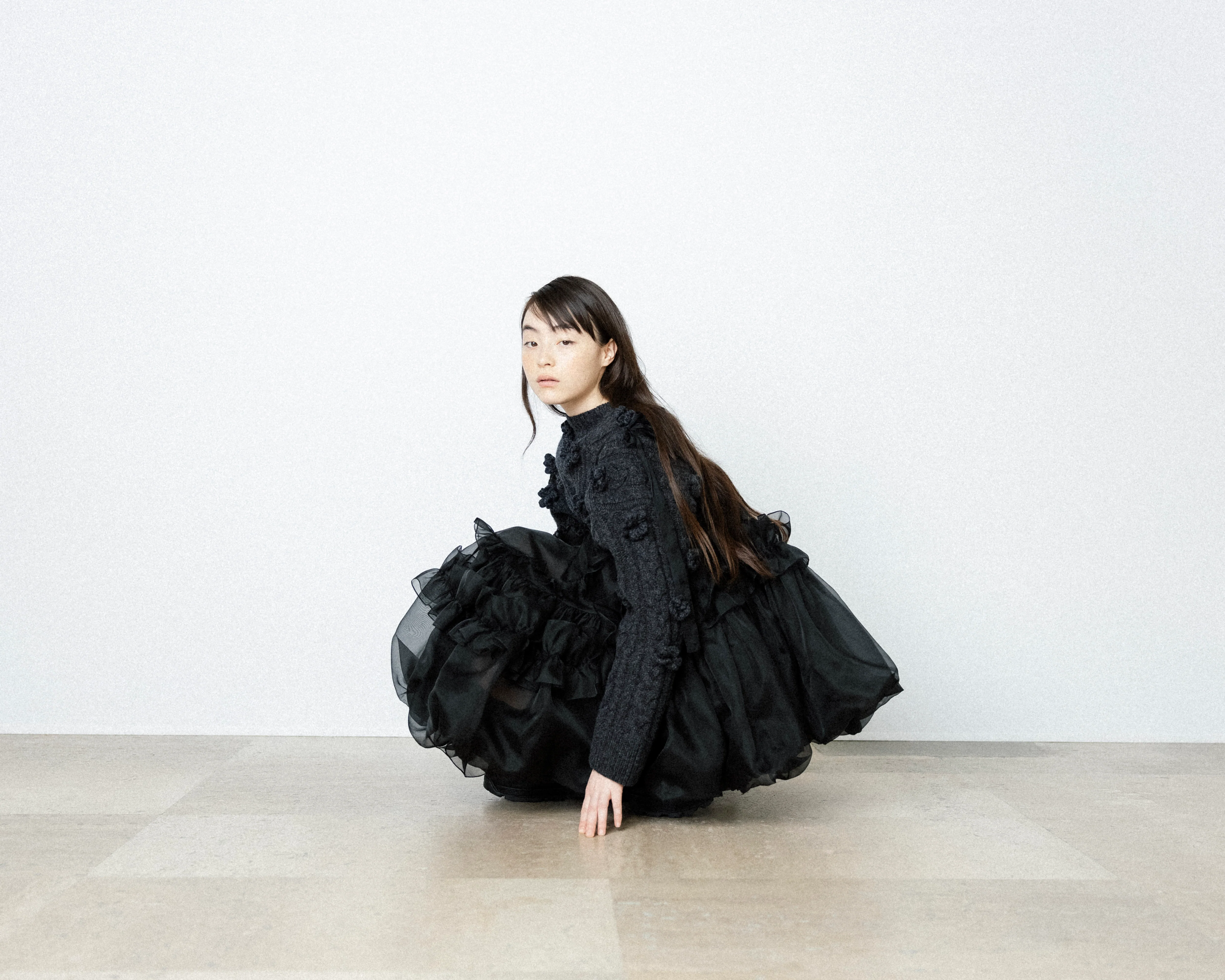 CRISTINA | DRESS SATIN ORGANZA BLACK - luluinthesky