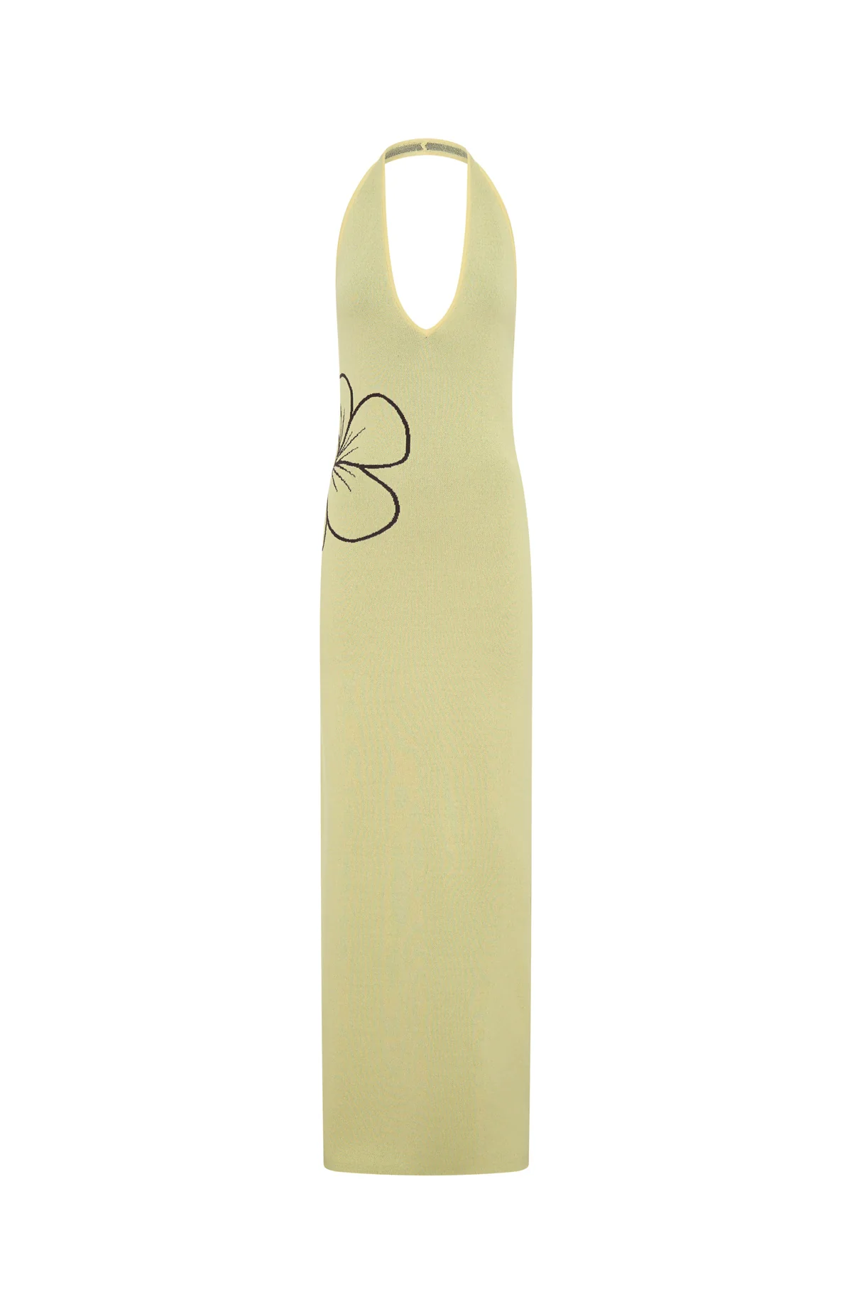 Baddie Era Knit Maxi Dress Lemon