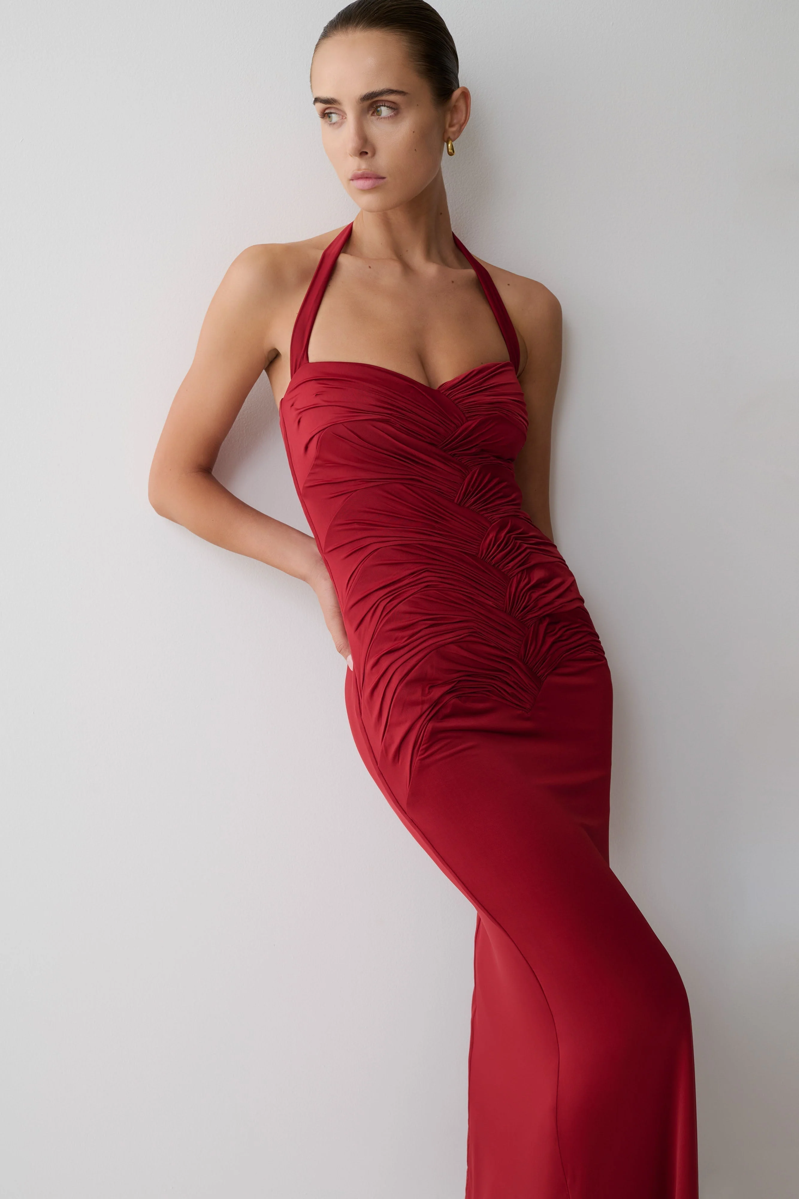 Hoai Halter Maxi Dress - luluinthesky