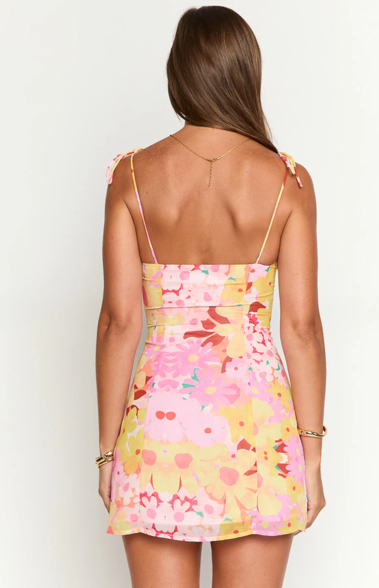 Penny Lane Strawberry Girl Print Mini Dress - luluinthesky