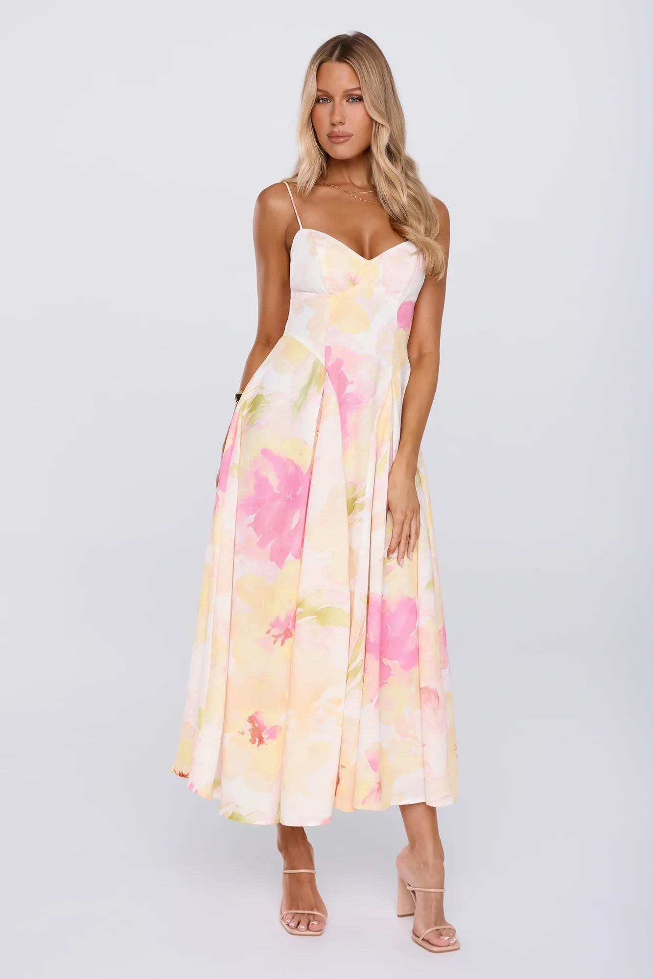 Outfit Says It All Midi Dress Yellow