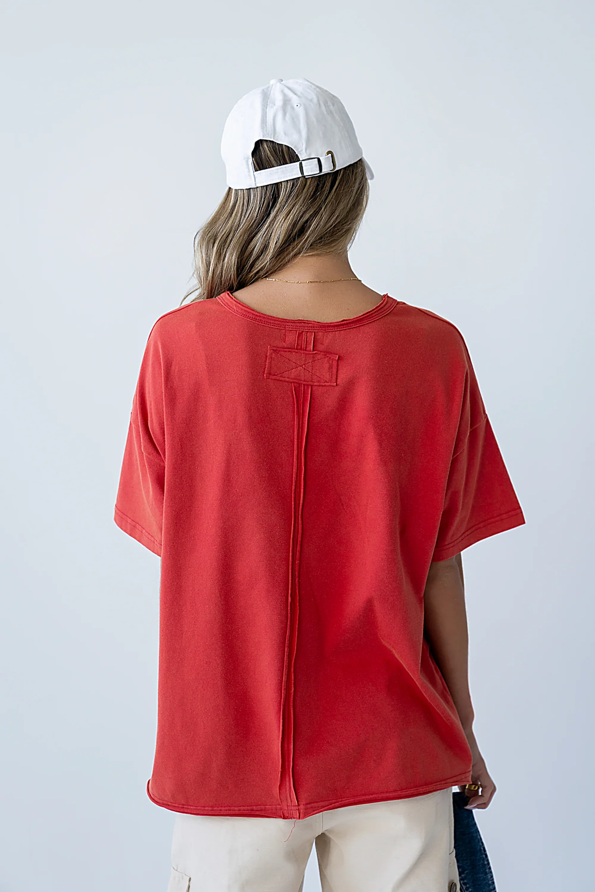 Mary Graphic Tee in Red