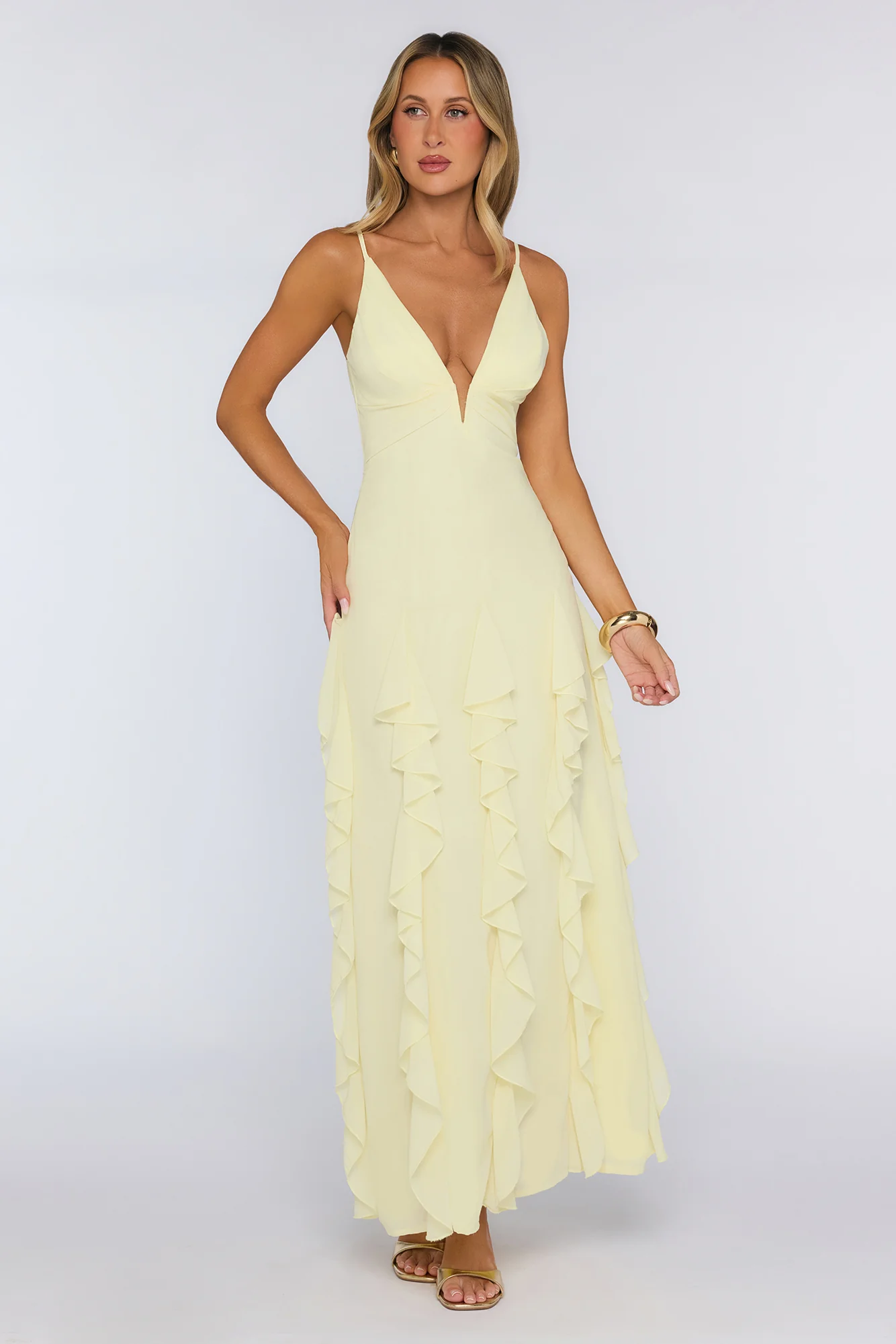 She’s Everything Maxi Dress Yellow