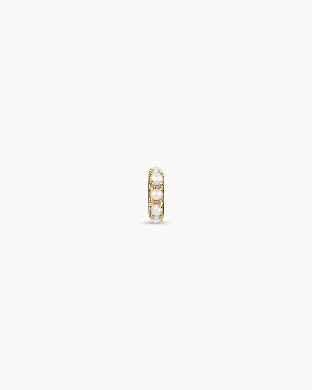 14K Gold Pearl Halo Charm
