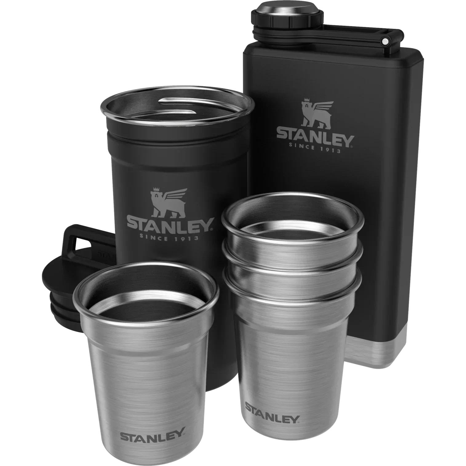 Adventure Pre-Party Shot Glass + Flask Set