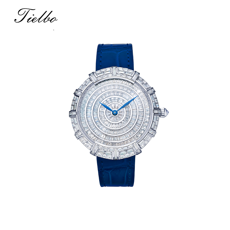 Round Waltz Watch – Quartz, 37mm, Full Crystal T818L