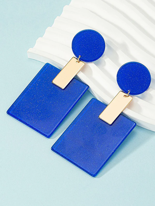 Geometric Drop Earrings