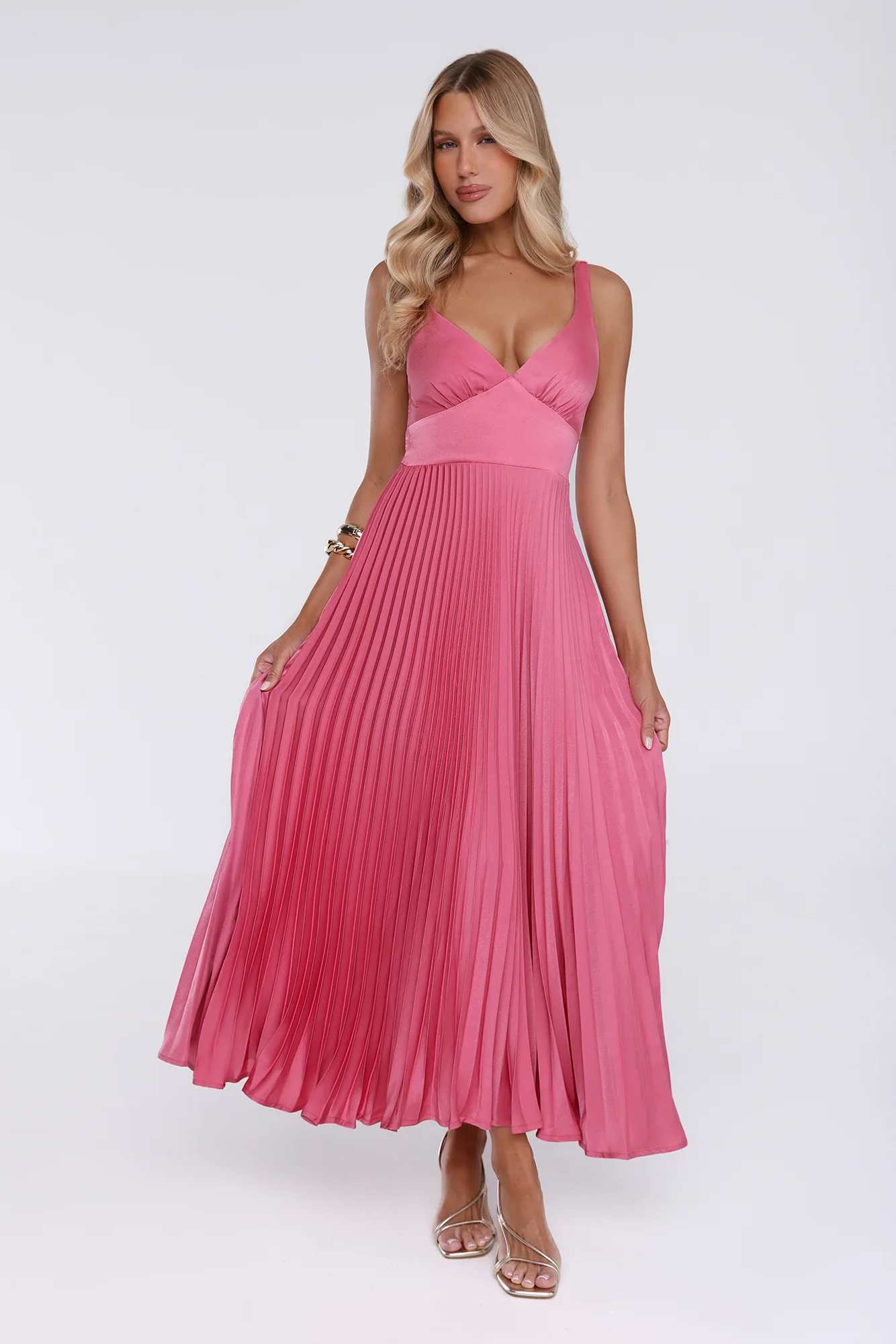 Dazzling Opulence Maxi Dress Rose