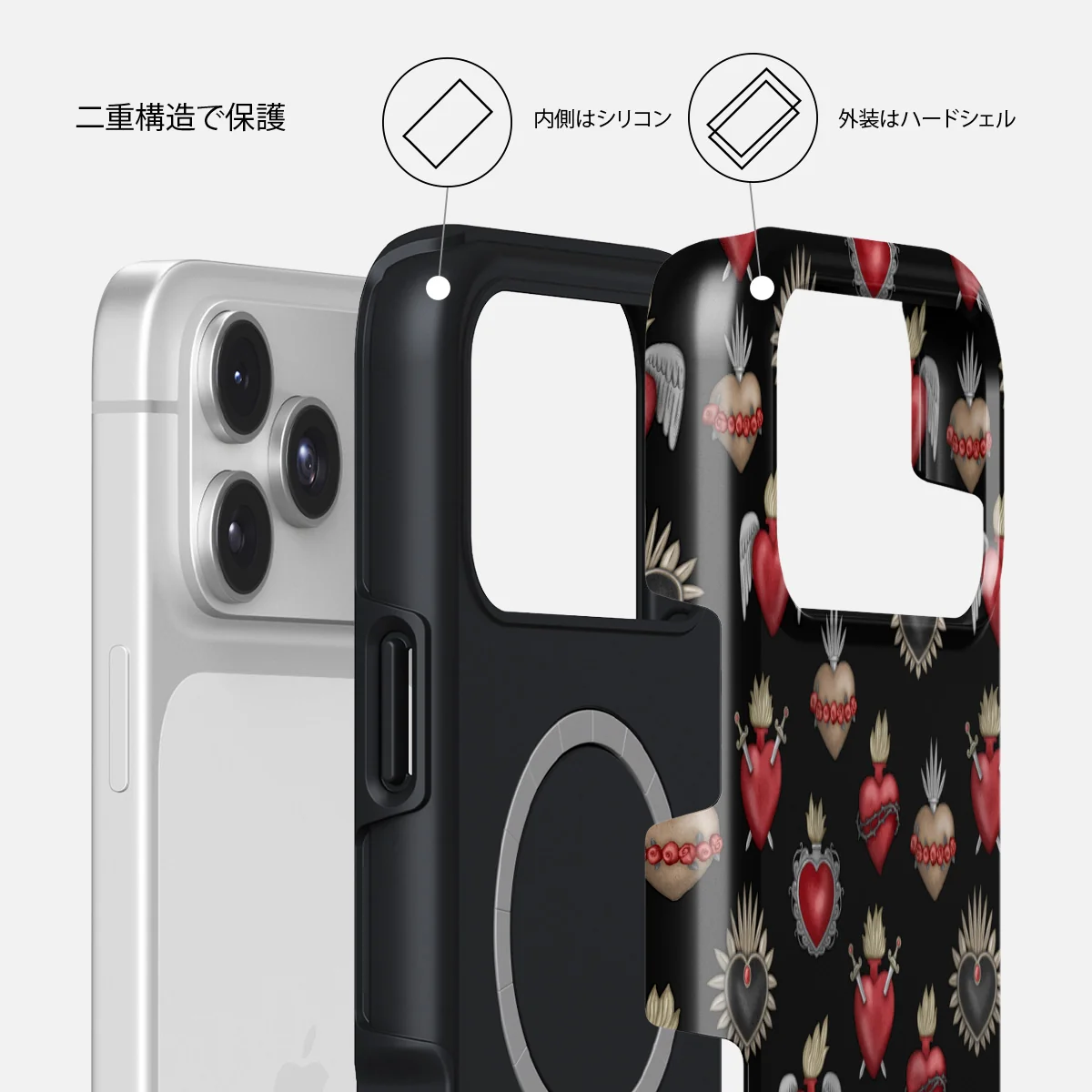 Sworn Hearts - iPhone 17 Pro ケース