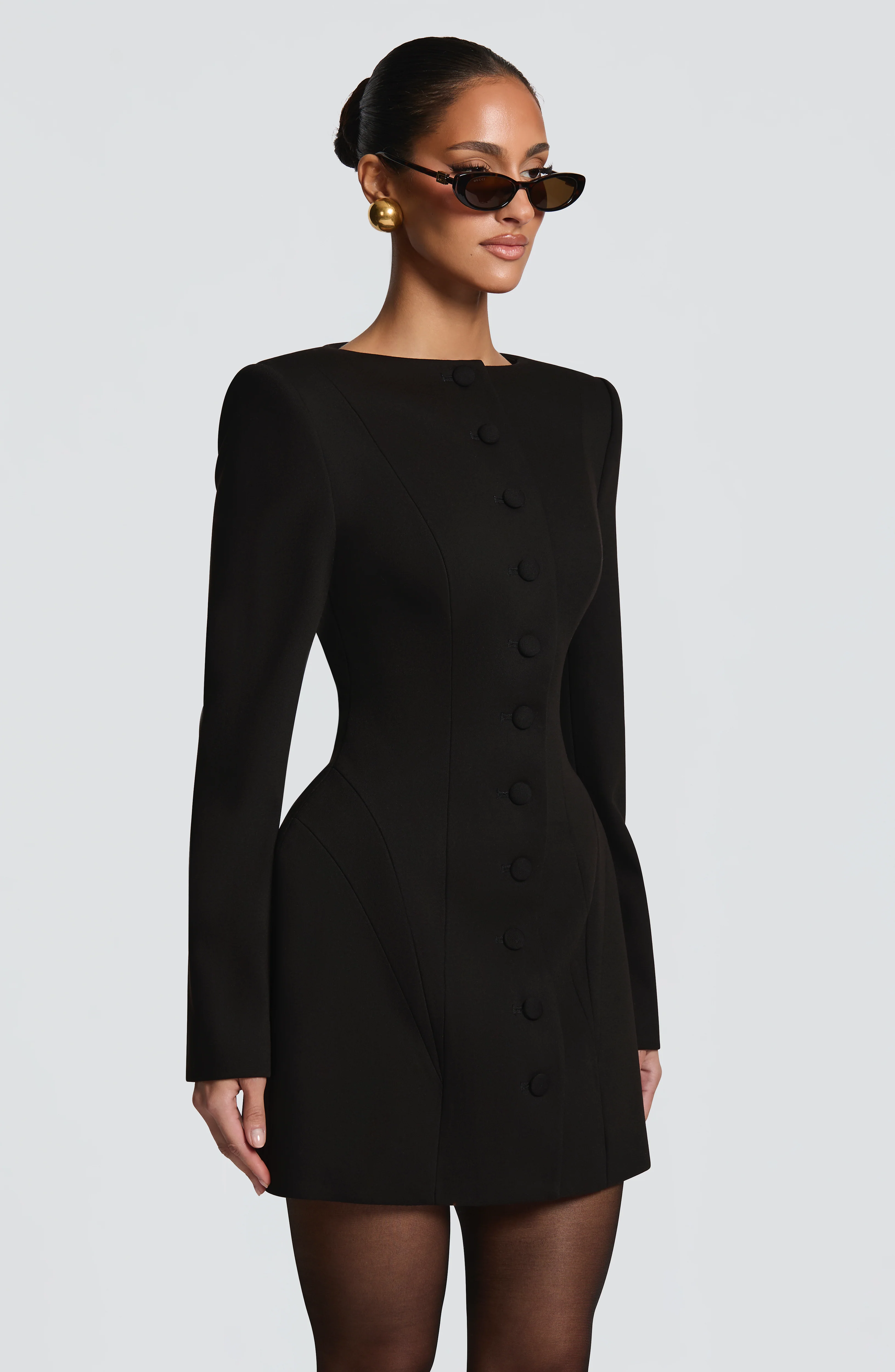 Azzurra Mini Dress - Black
