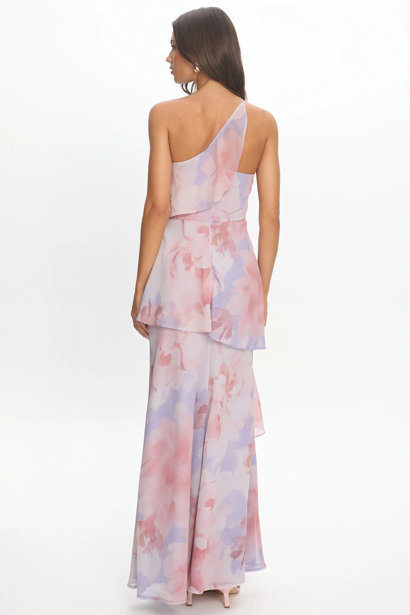 Aralia One Shoulder Maxi Dress Lilac - luluinthesky