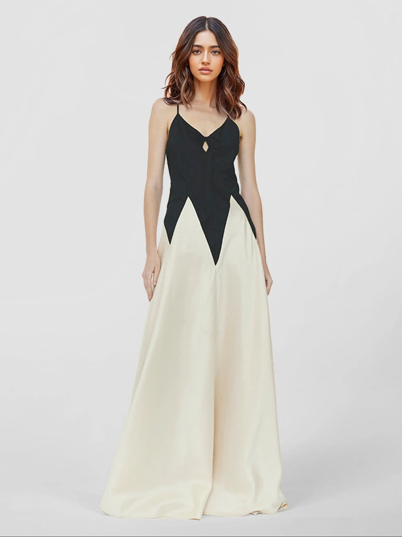 Floral Maxi Dress with Sweetheart Neckline