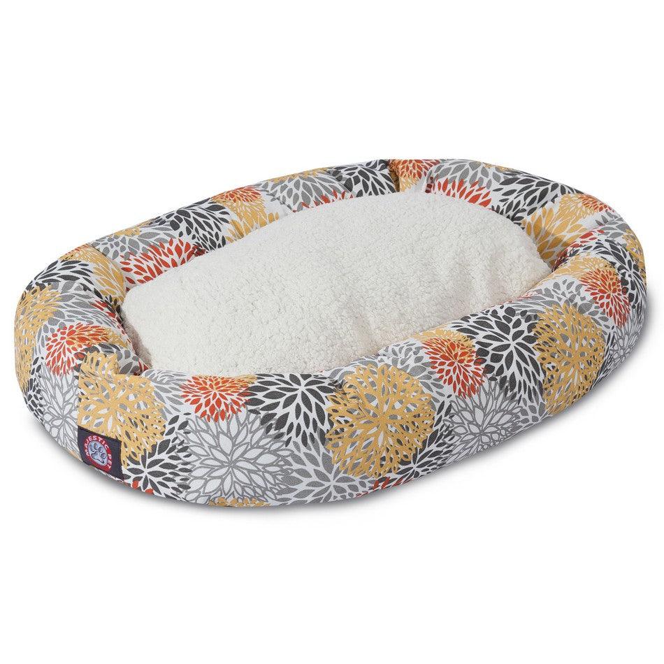 Blooms Sherpa Bagel Dog Bed