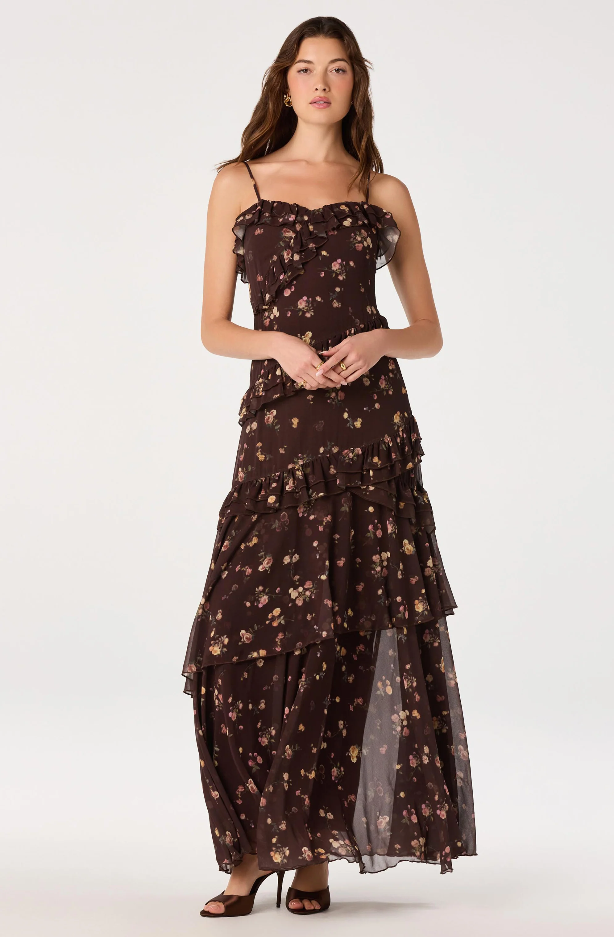 Journee Tiered Maxi Dress