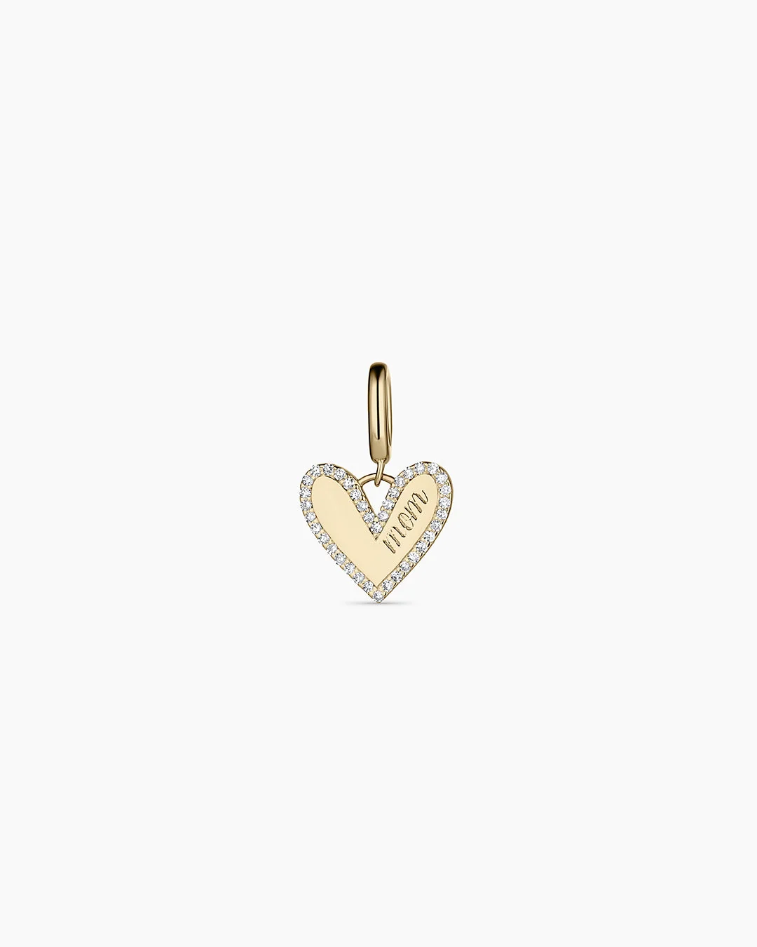 14K Diamond Adore Mom Charm