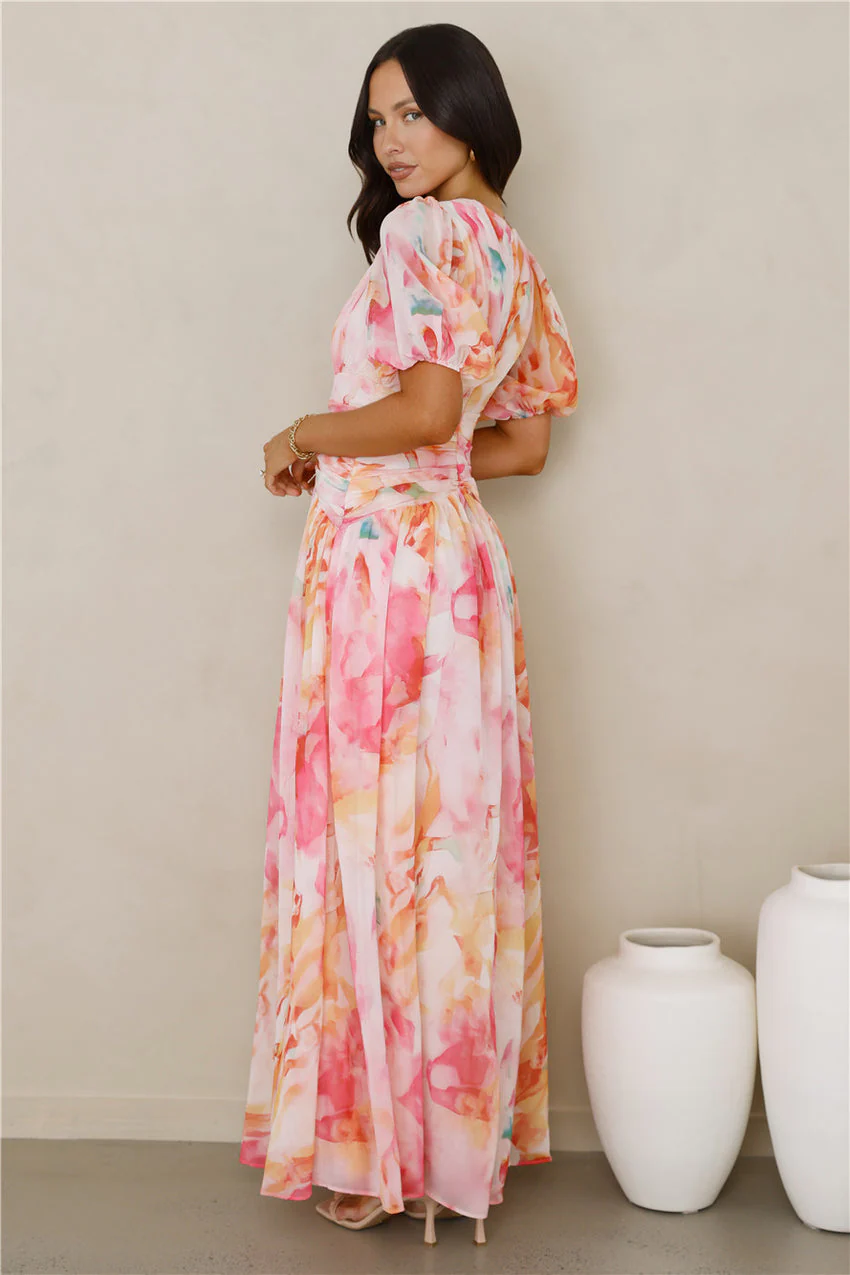 Creative Energy Maxi Dress Print - luluinthesky