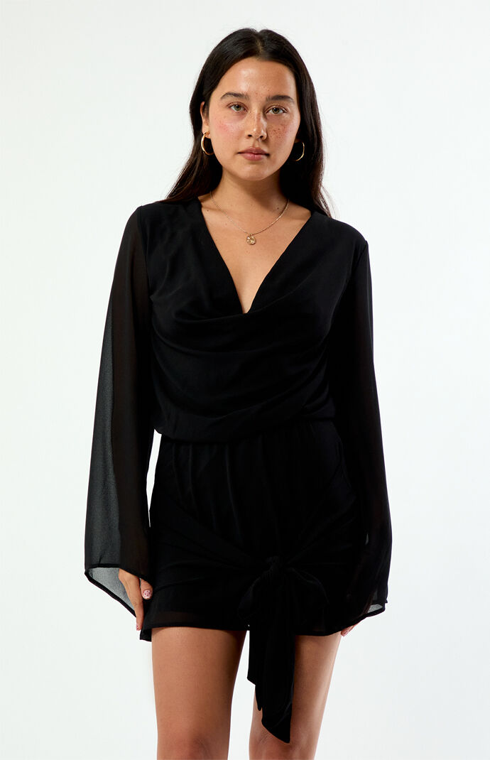 Beverly and Beck Rae Long Sleeve Mini Dress