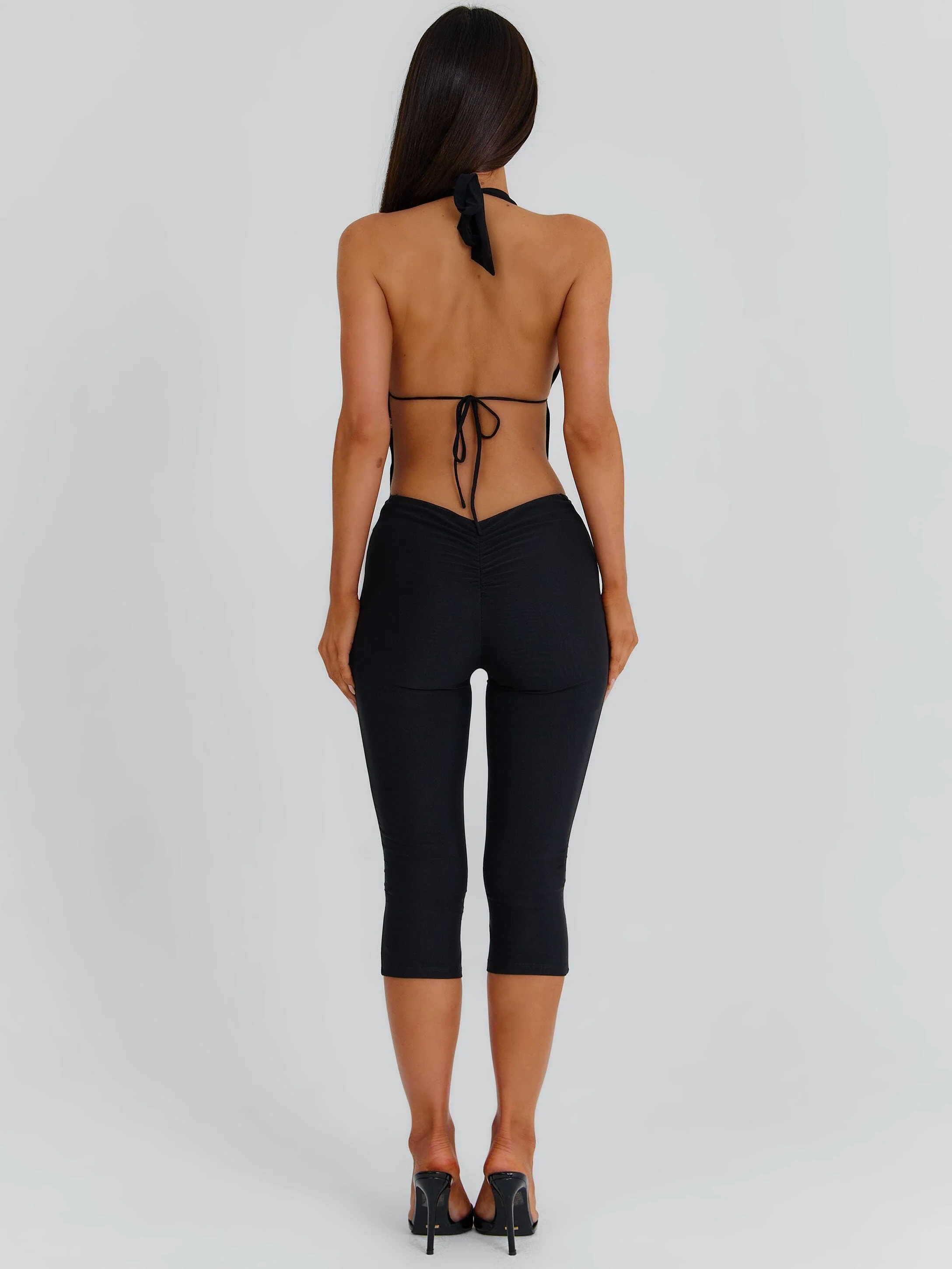ABBY CAPRI JUMPSUIT BLACK