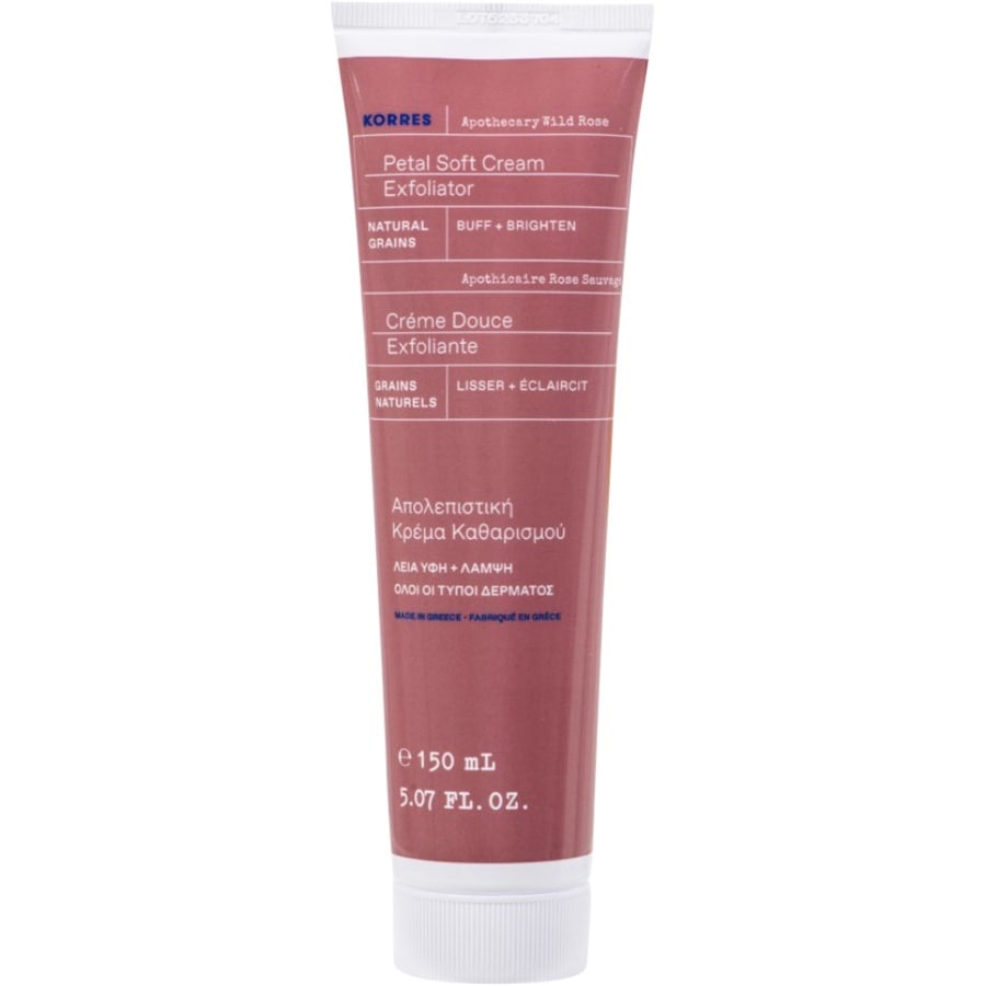 Korres Apothecary Wild Rose Delikatny krem peelingujący do twarzy