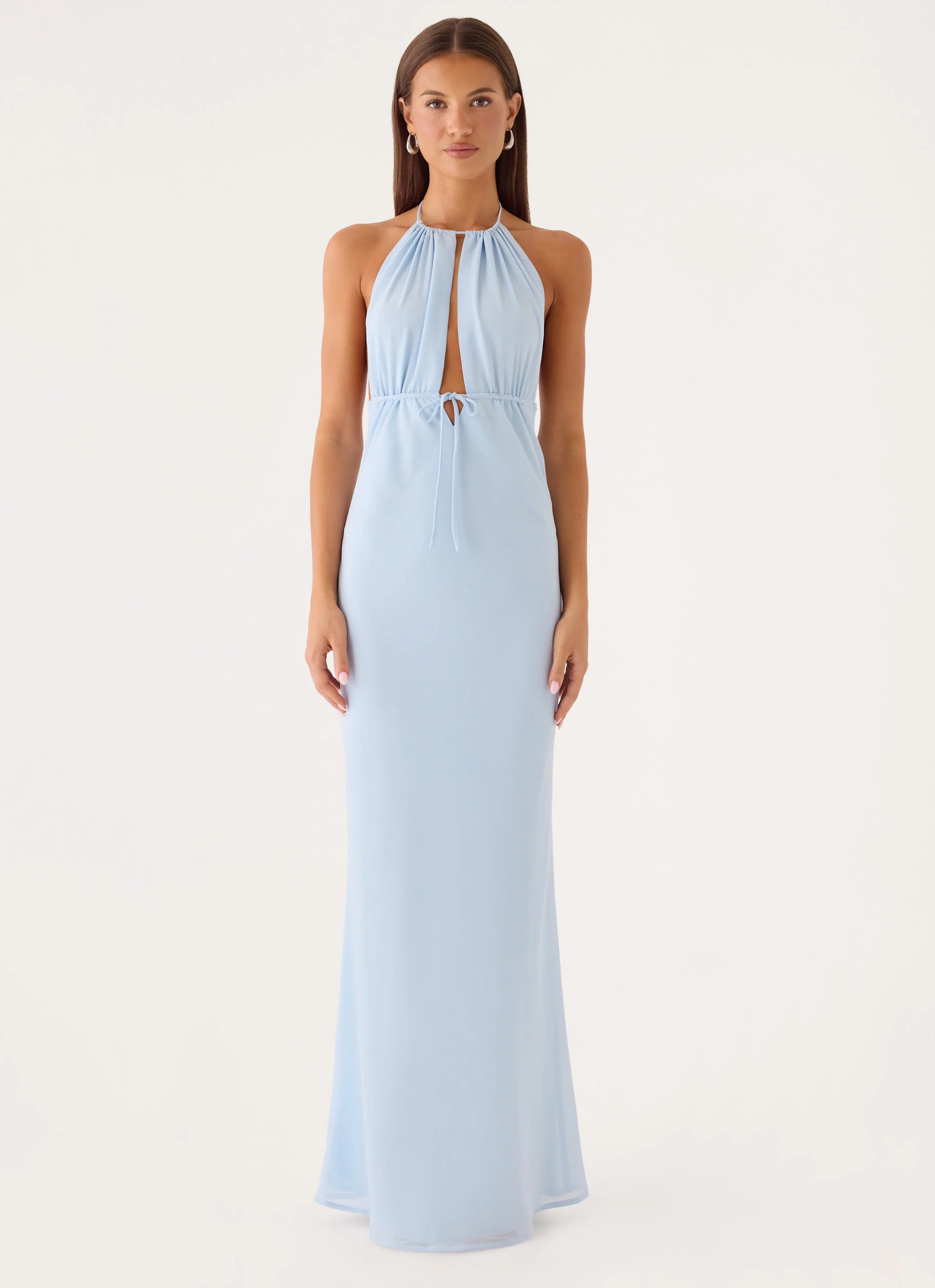 Mariana Maxi Dress - Soft Blue - luluinthesky