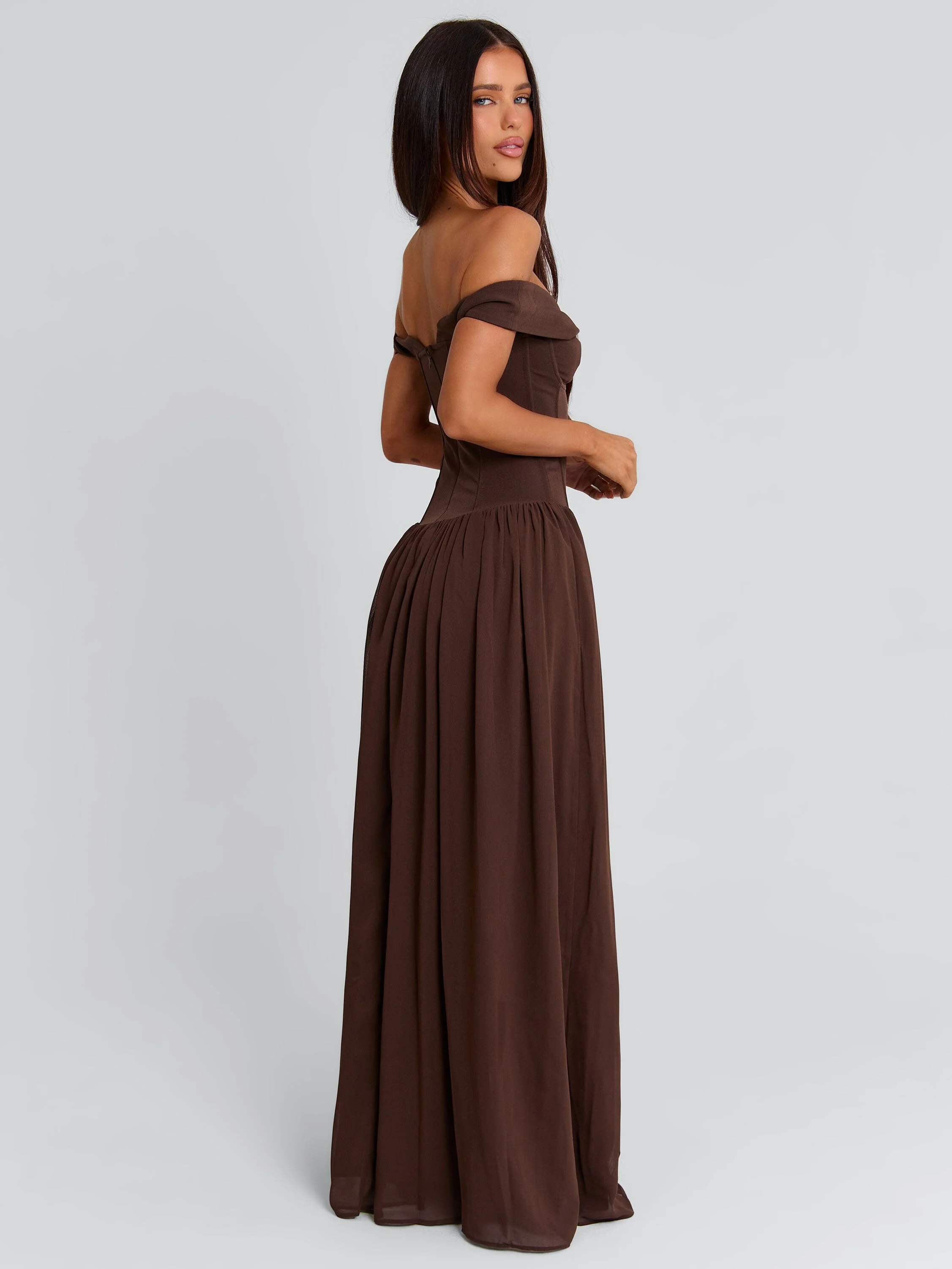 Junipia Maxi Dress Chocolate