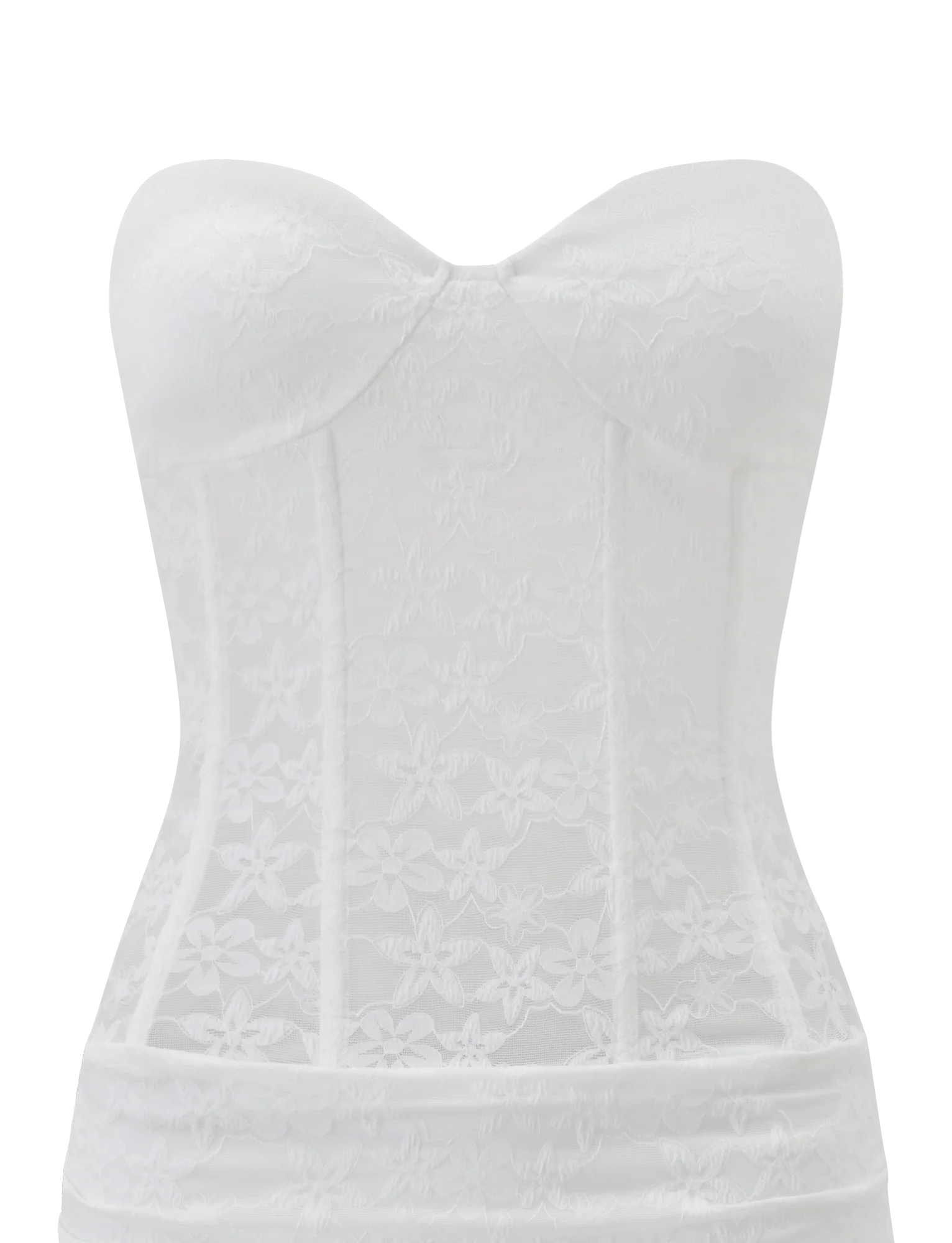 Petra Mini Dress - White Lace