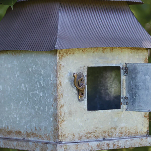 Galvanized Metal Pagoda Bird House